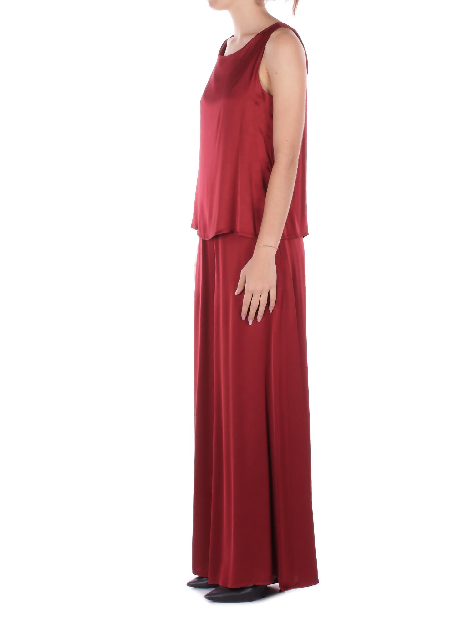 MANILA GRACE Donna Top C123VU MA641 Top scollo a barca Burgundi
