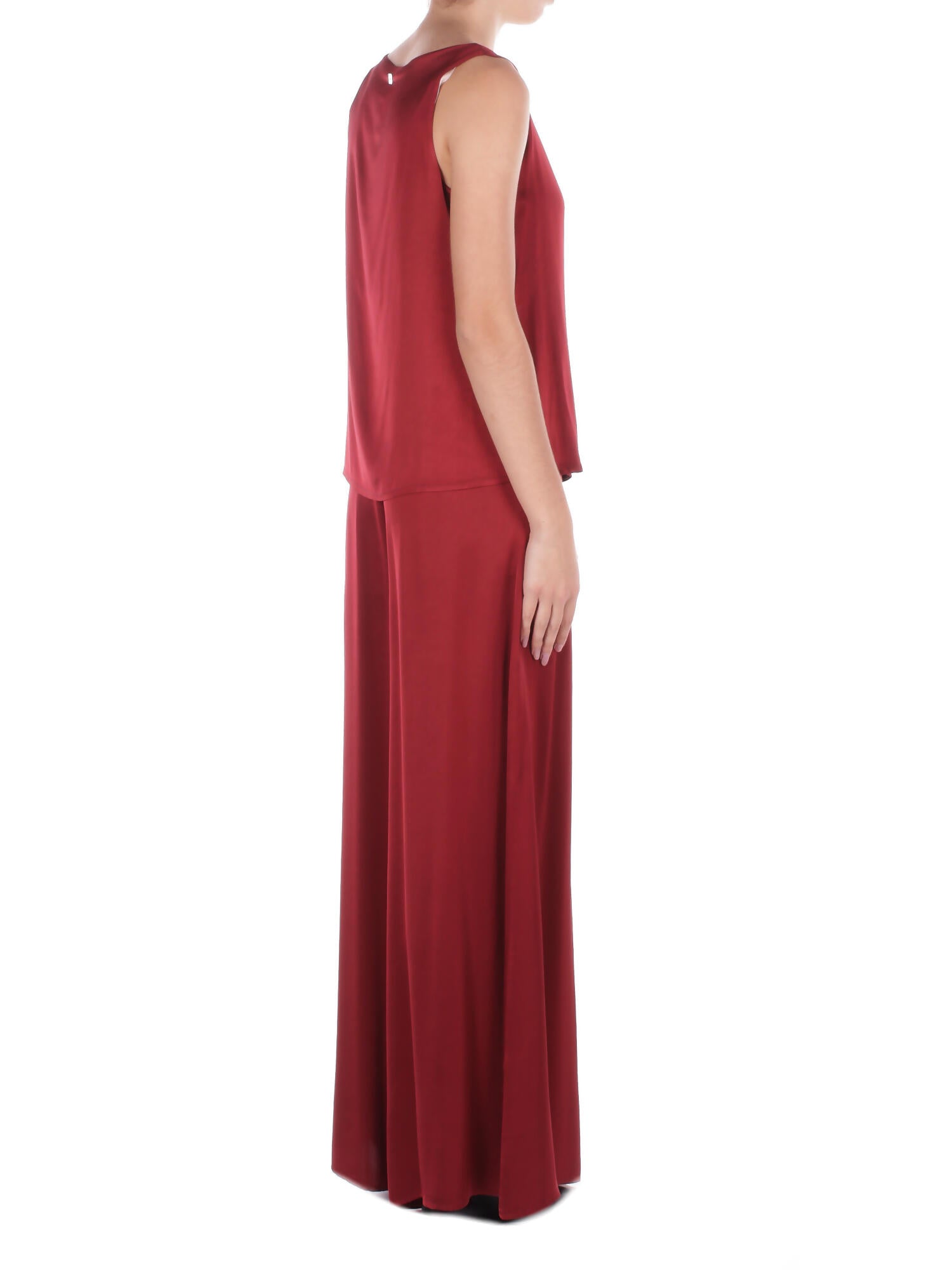 MANILA GRACE Donna Top C123VU MA641 Top scollo a barca Burgundi