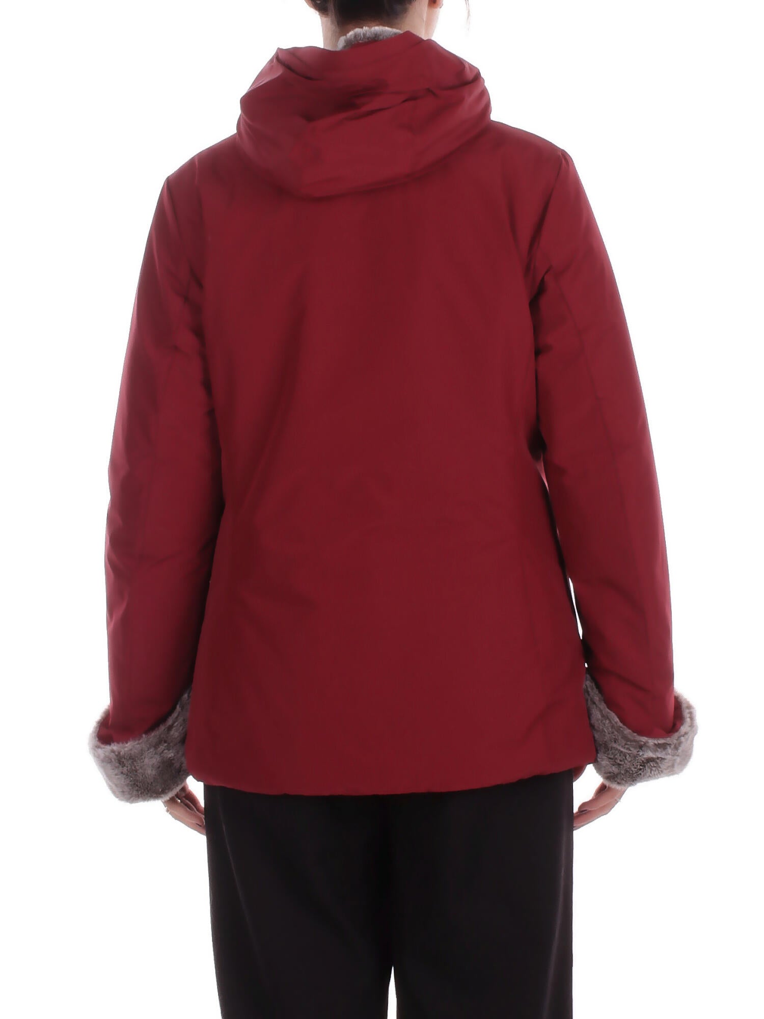 SUNS Donna Giubbotto GBS63023D CHERRY Jacket- alya fur Cherry