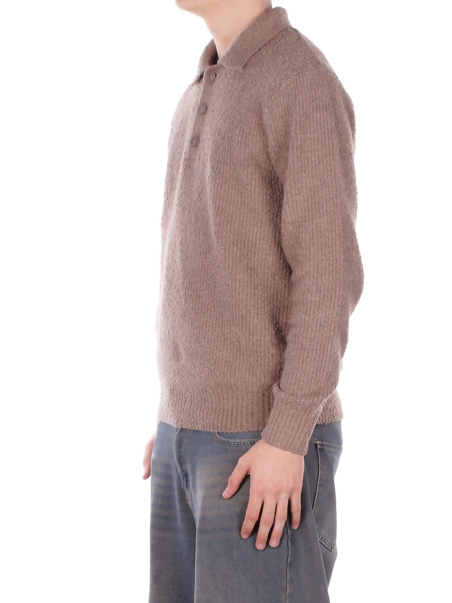 ONLY & SONS Uomo Polo 22033324 WALNUT Onsdale life rlx ls polo knit Walnut