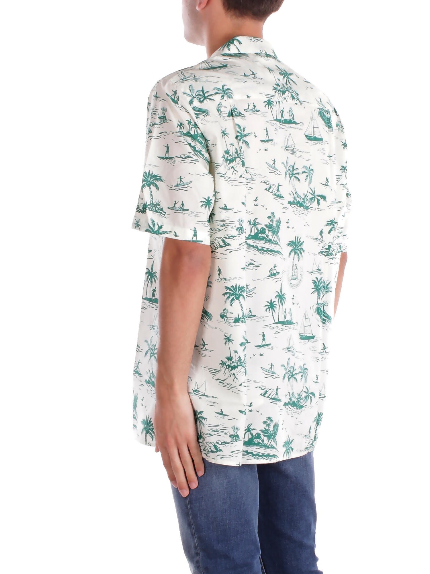 MC2 SAINT BARTH Uomo Camicia KALE001 01932H 10 Kalea cotton surfer paradise Fantasia