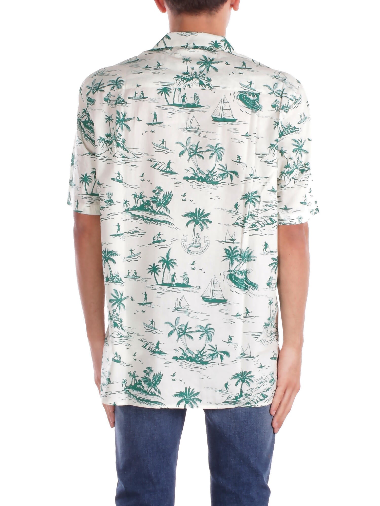 MC2 SAINT BARTH Uomo Camicia KALE001 01932H 10 Kalea cotton surfer paradise Fantasia