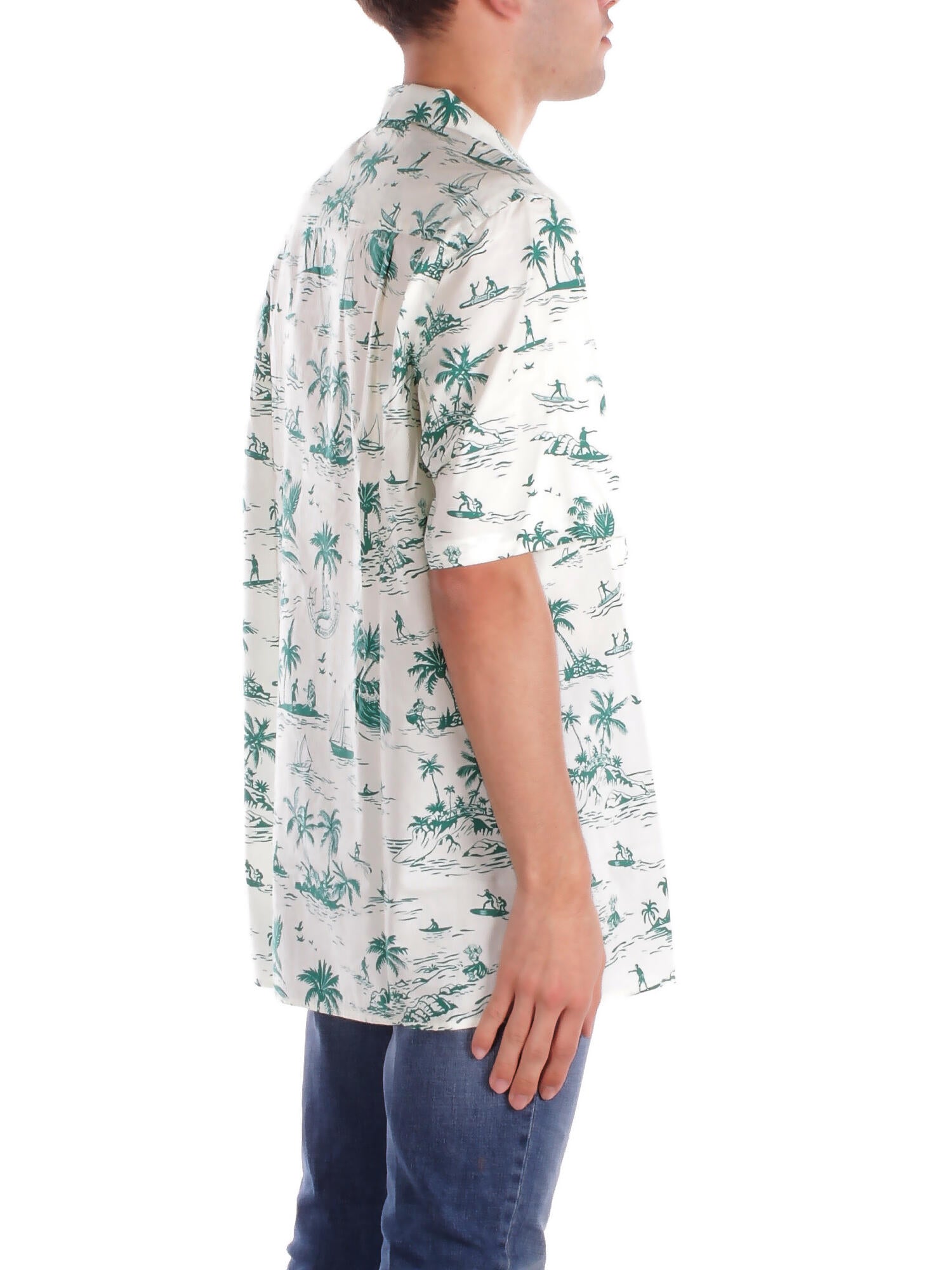 MC2 SAINT BARTH Uomo Camicia KALE001 01932H 10 Kalea cotton surfer paradise Fantasia