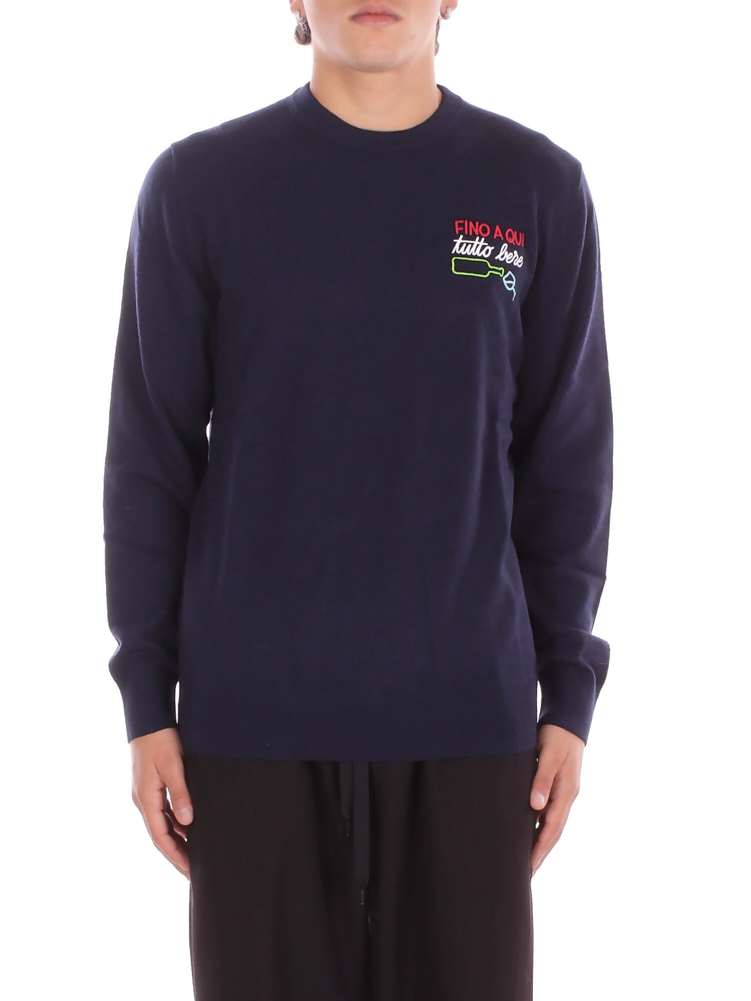 MC2 SAINT BARTH Uomo Maglia HER0024 02725I 61 Heron light embry tutto bere Blu