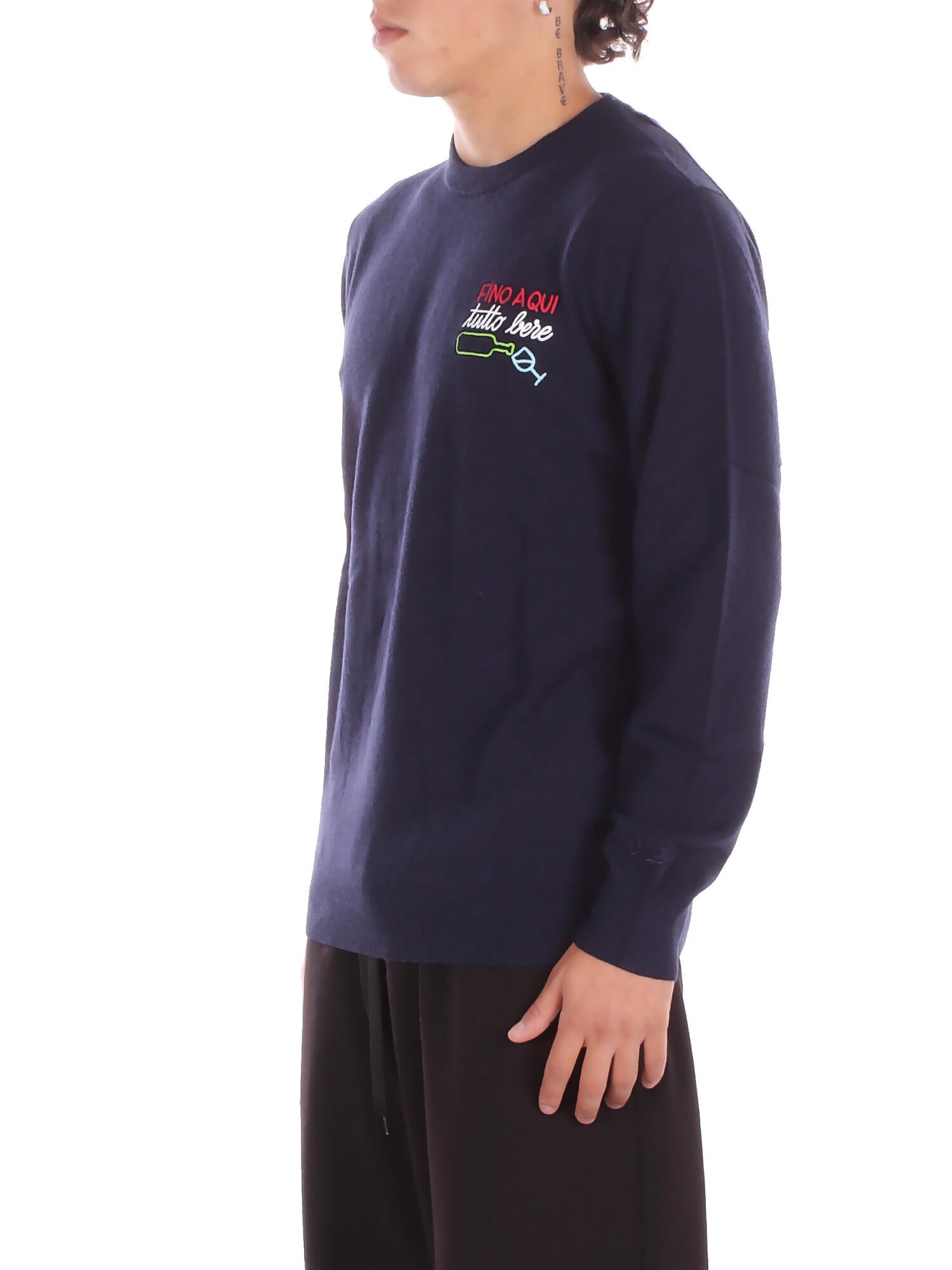 MC2 SAINT BARTH Uomo Maglia HER0024 02725I 61 Heron light embry tutto bere Blu