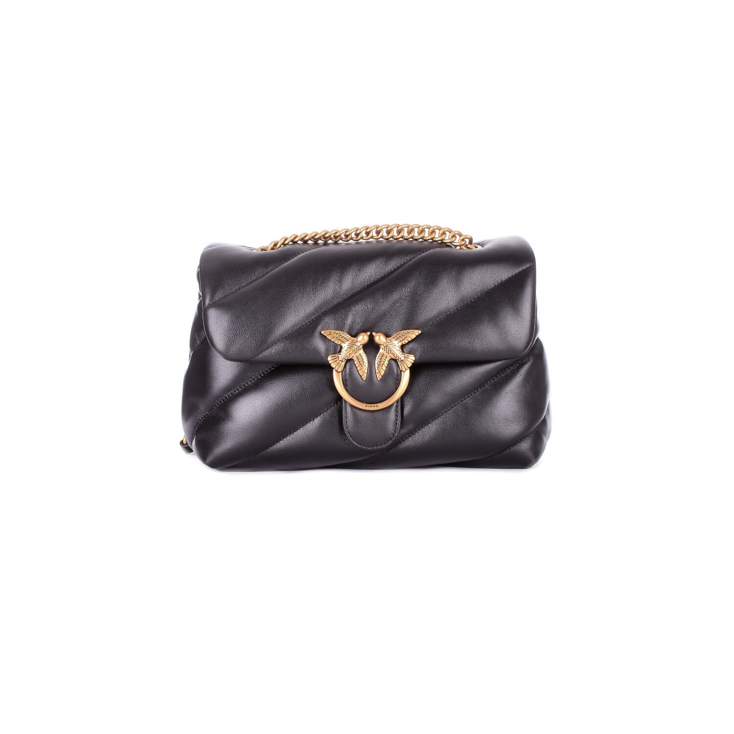 PINKO Donna Borsa 100039A0F2 Z99Q Love puff mini cl sheep nappa Nero gold