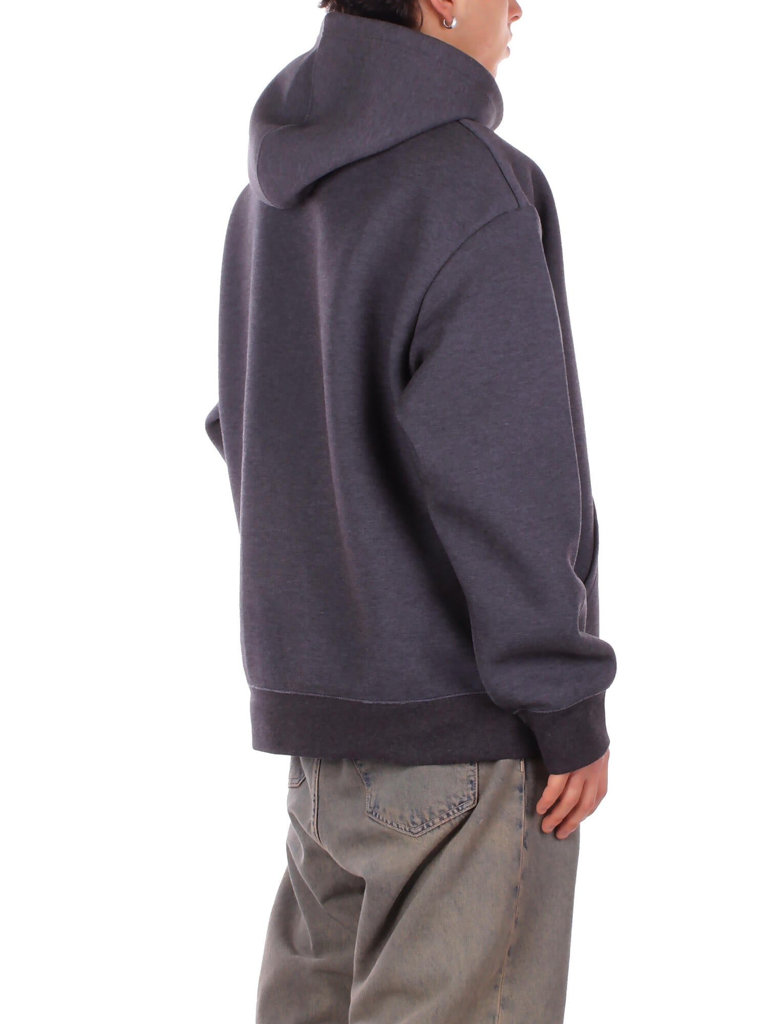 CARHARTT WIP Uomo Felpa I036055 0D2XX Hooded alda sweatshirt Black white