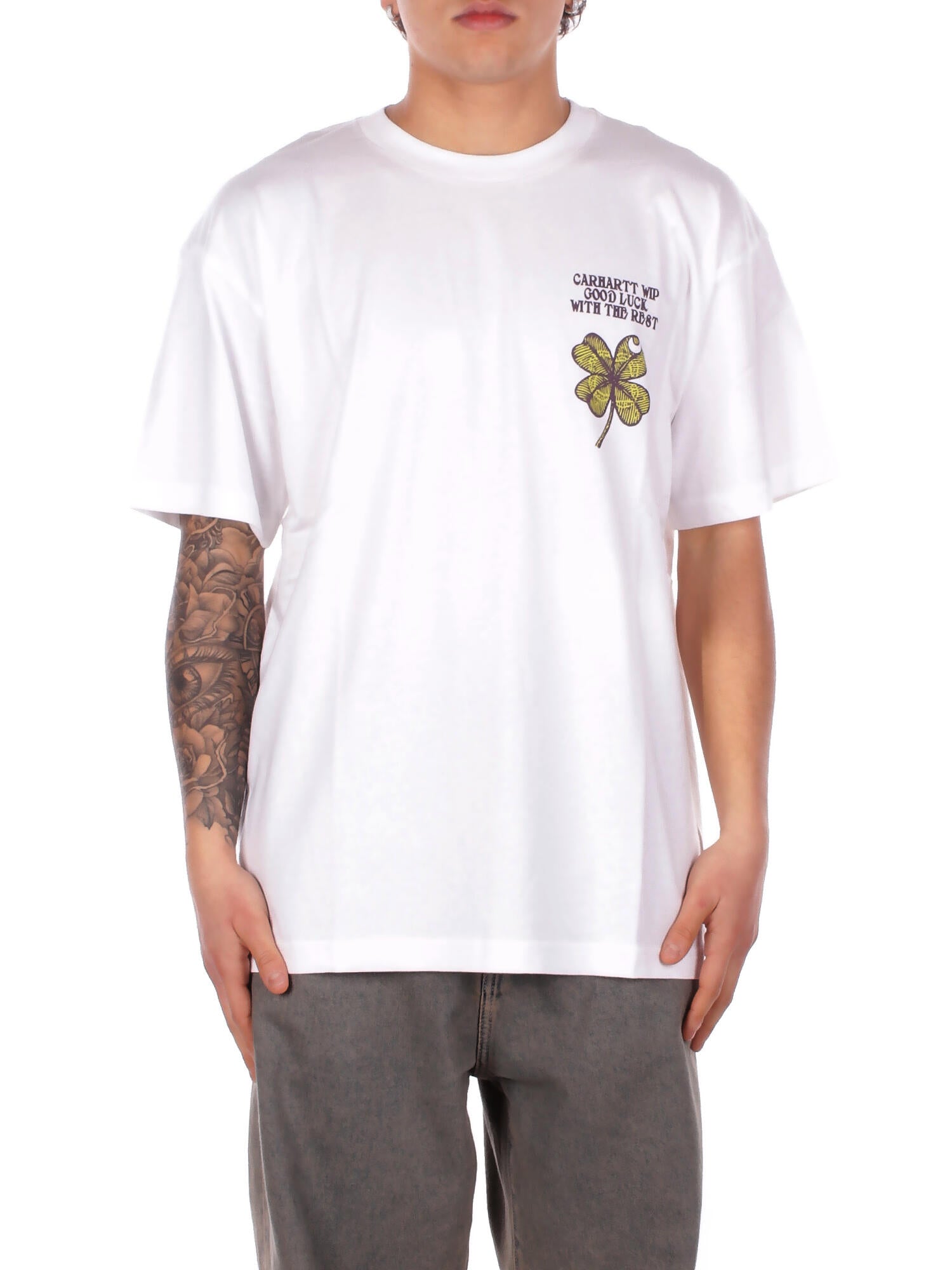 CARHARTT WIP Uomo T-shirt I036011 02XX S\s clove t-shirt White