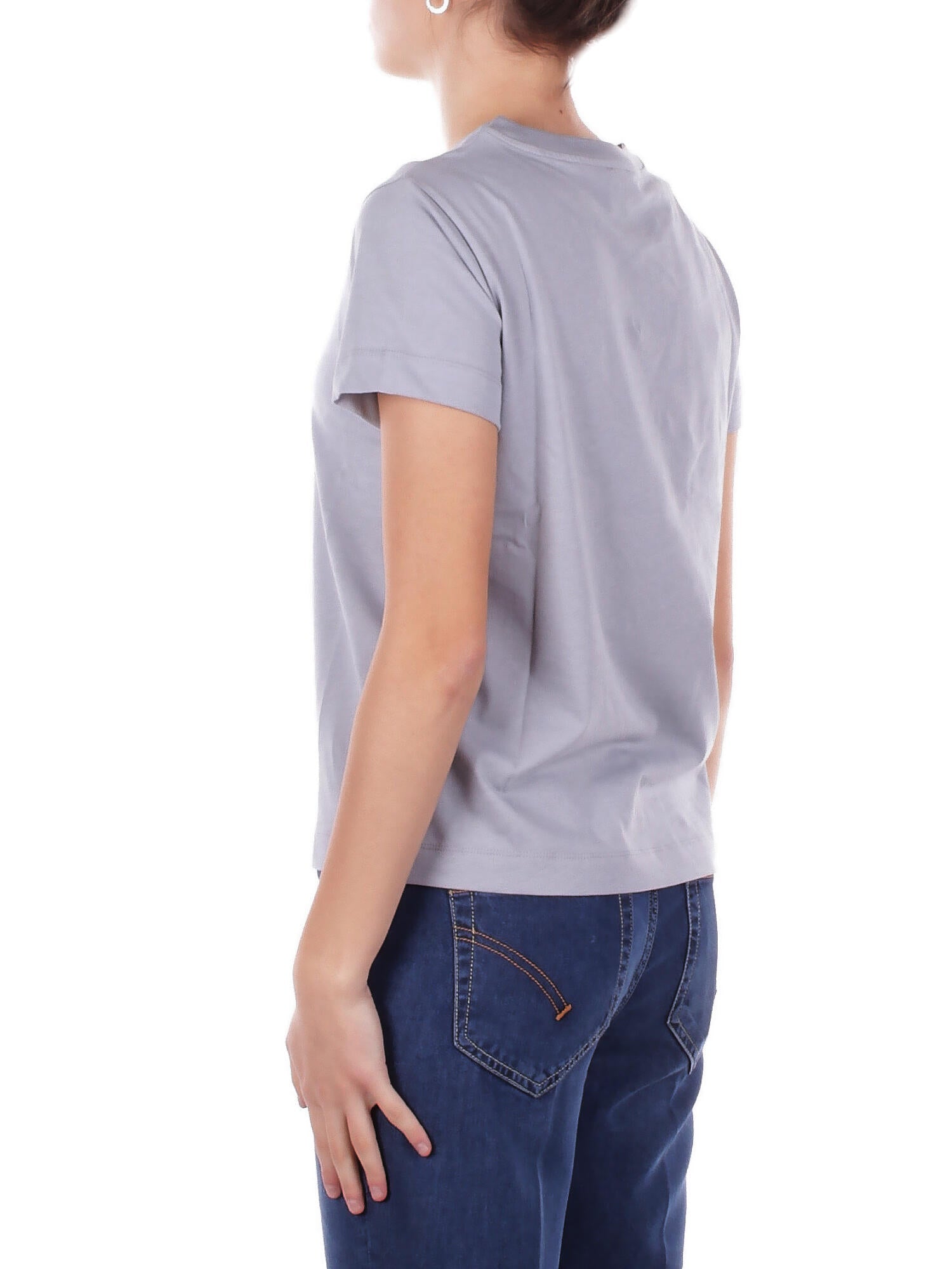 PINKO Donna T-shirt 100373A34F E87 Basico t-shirt jersey logo Polvere