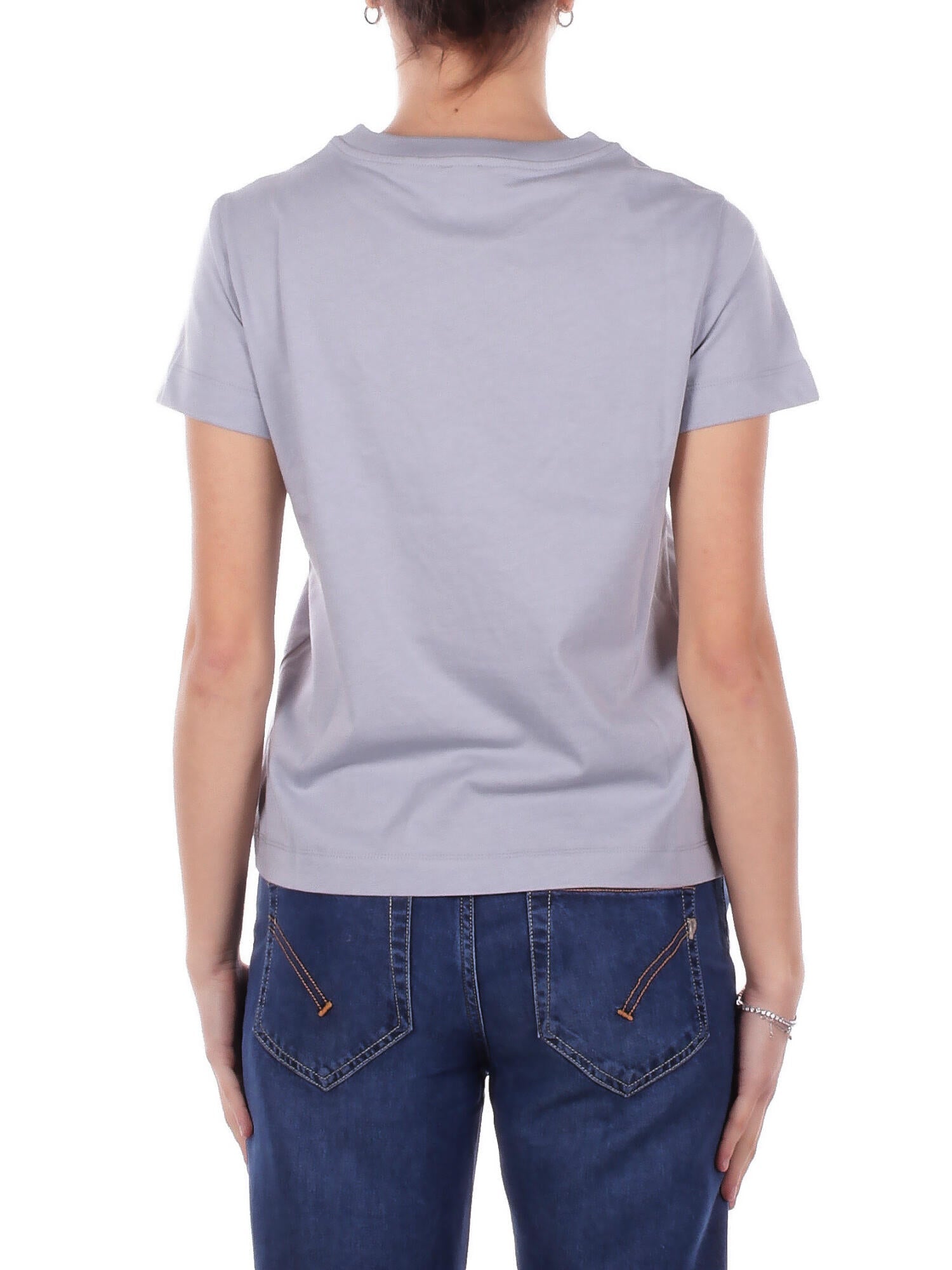 PINKO Donna T-shirt 100373A34F E87 Basico t-shirt jersey logo Polvere