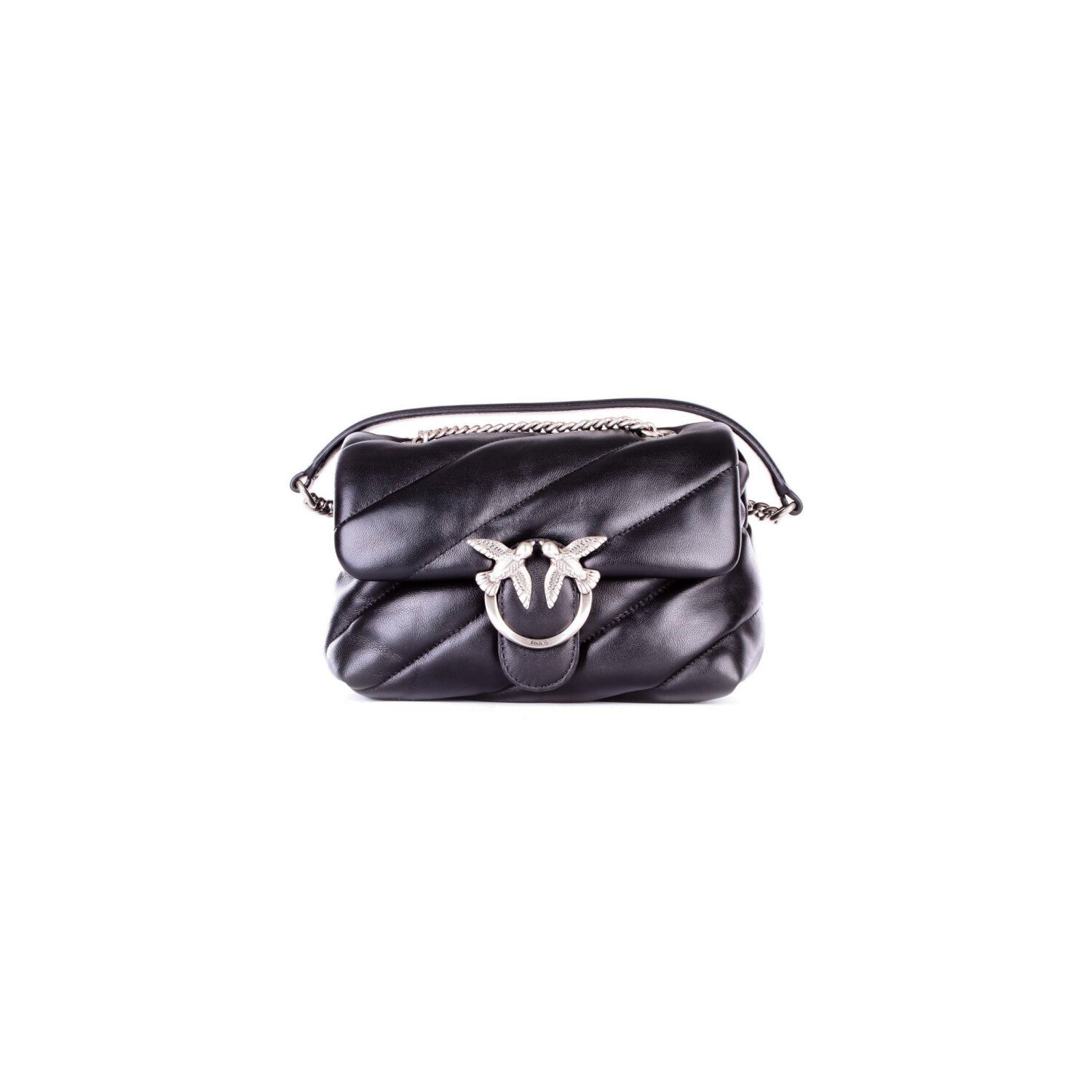 PINKO Donna Borsa 100039A0F2 Z99O Love puff mini cl sheep nappa Nero silver