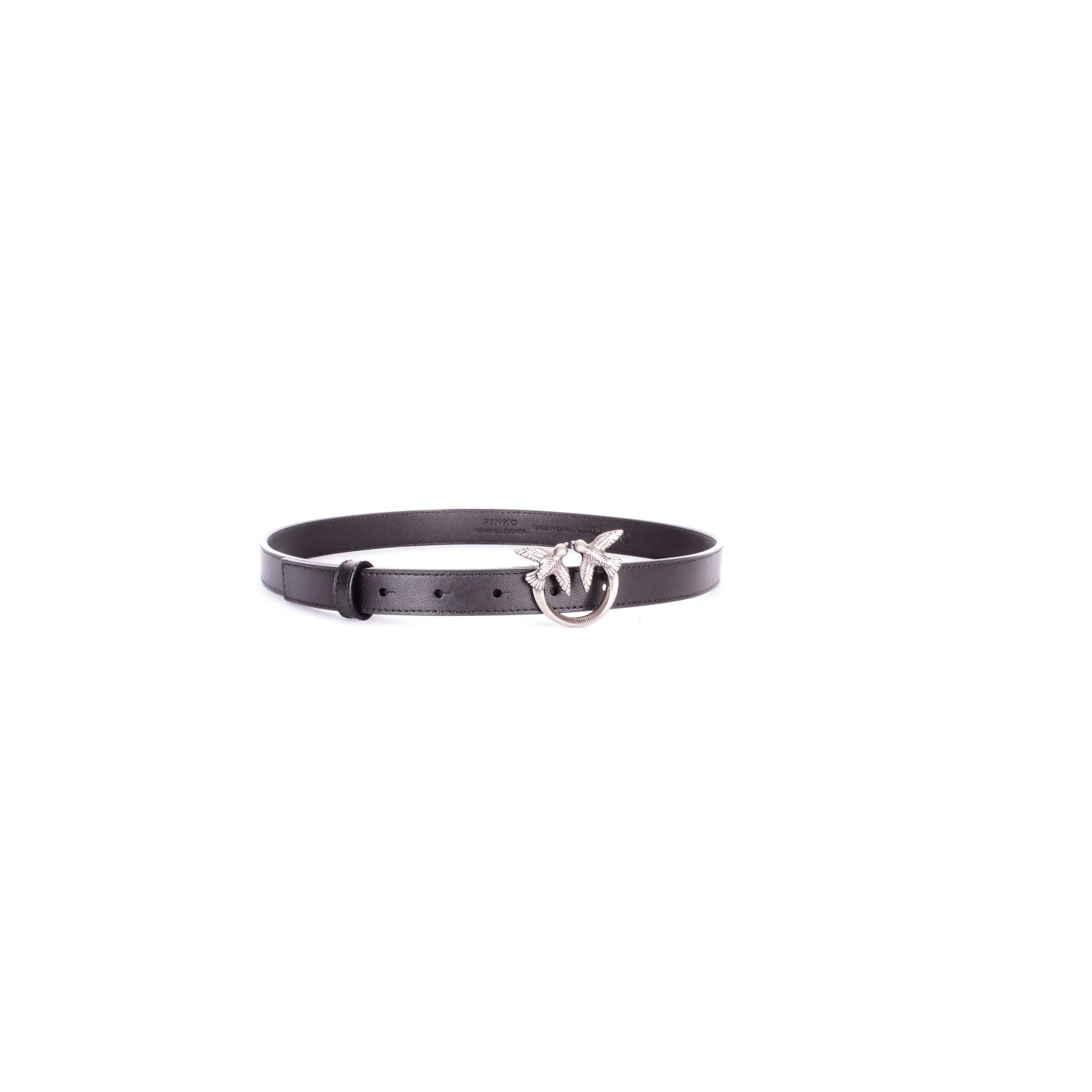 PINKO Donna Cintura 100143A0F1 Z99O Love berry h2 belt Nero silver