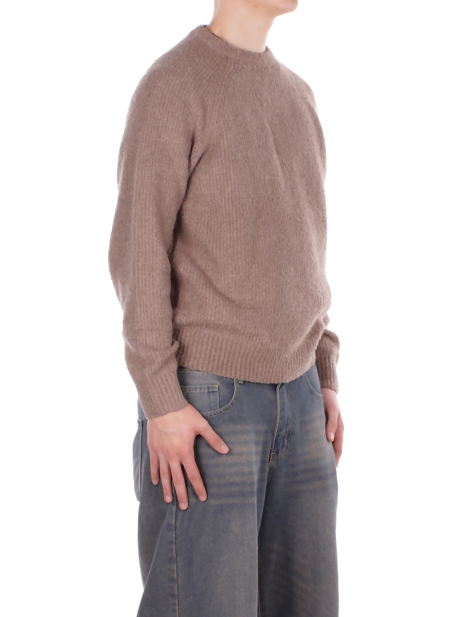ONLY & SONS Uomo Maglia 22035118 WALNUT Onsdale life rlx ls raglan kni Walnut