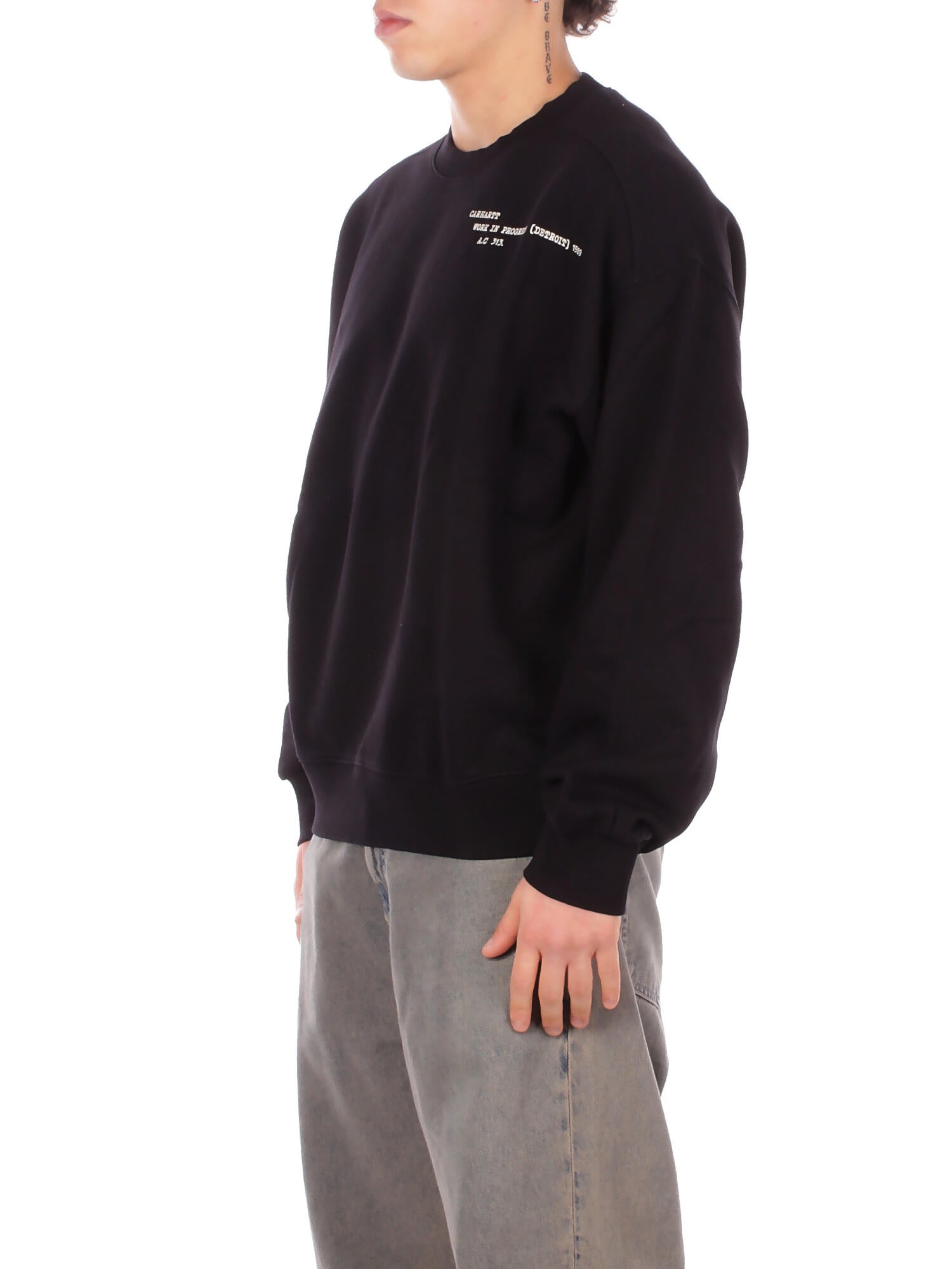 CARHARTT WIP Uomo Felpa I036039 89XX Punched sweatshirt Black