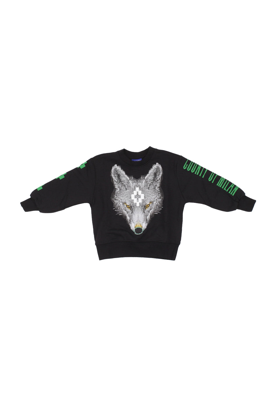 MARCELO BURLON COUNTY OF MILAN Bambino Felpa F5CMJBSW075 110 Sweatshirt boy Black