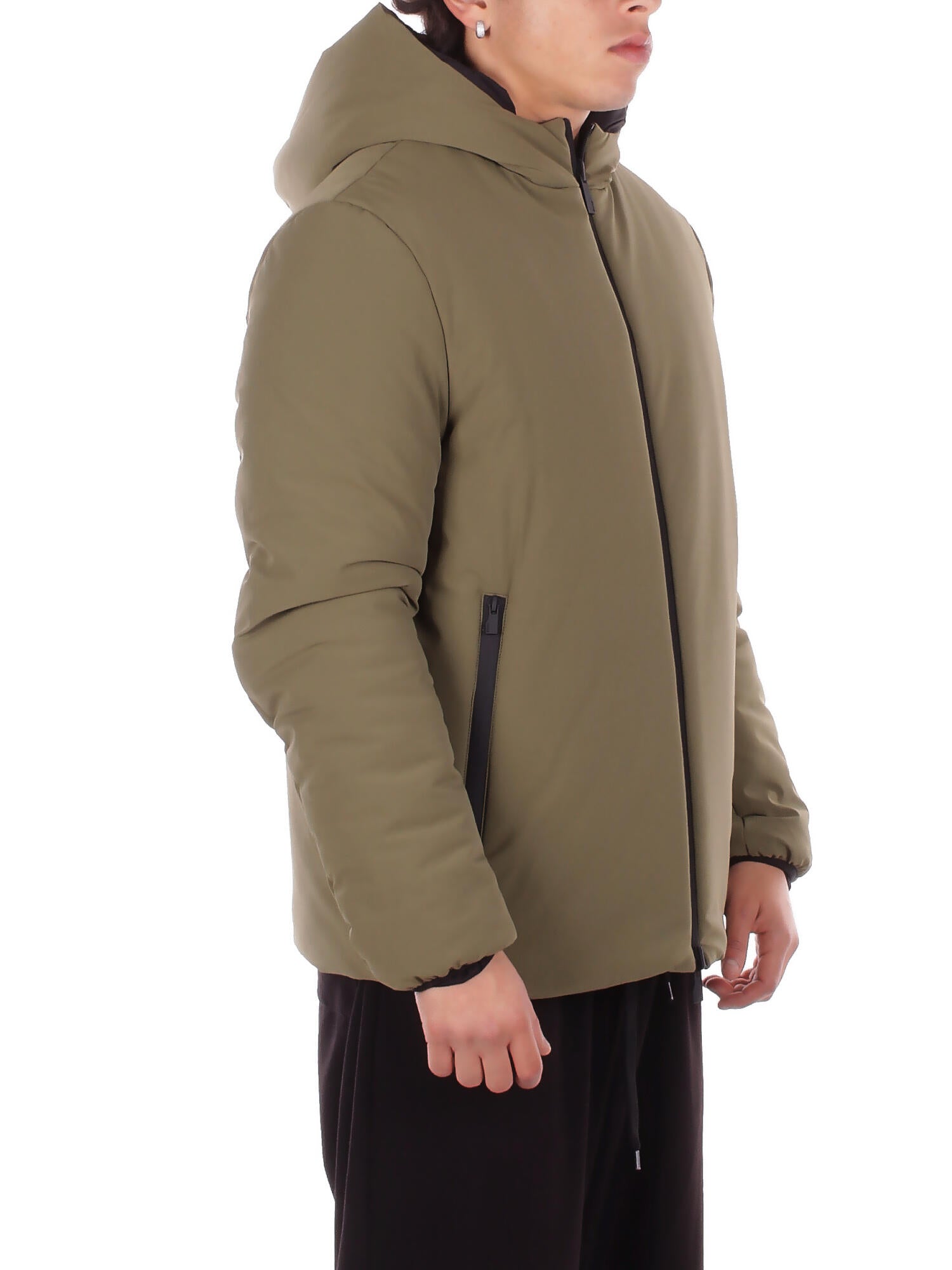 SUNS Uomo Giubbotto GBS63021U ARMY NERO Jacket delhi Militare nero