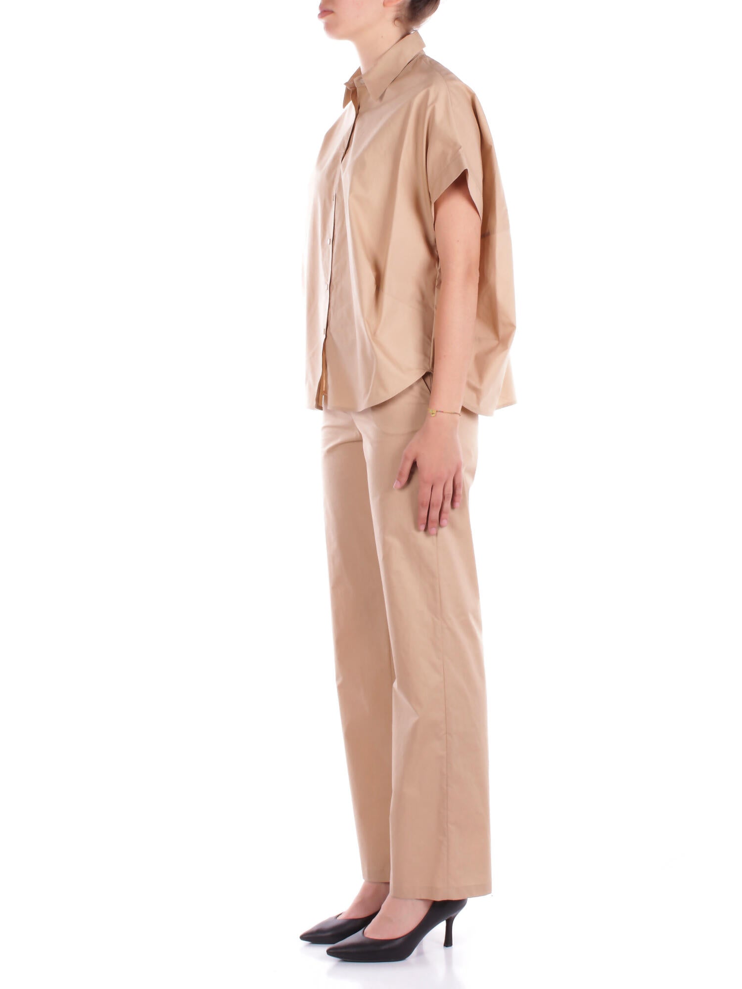 MANILA GRACE Donna Pantalone P264CU MA002 Pantalone straight Beige