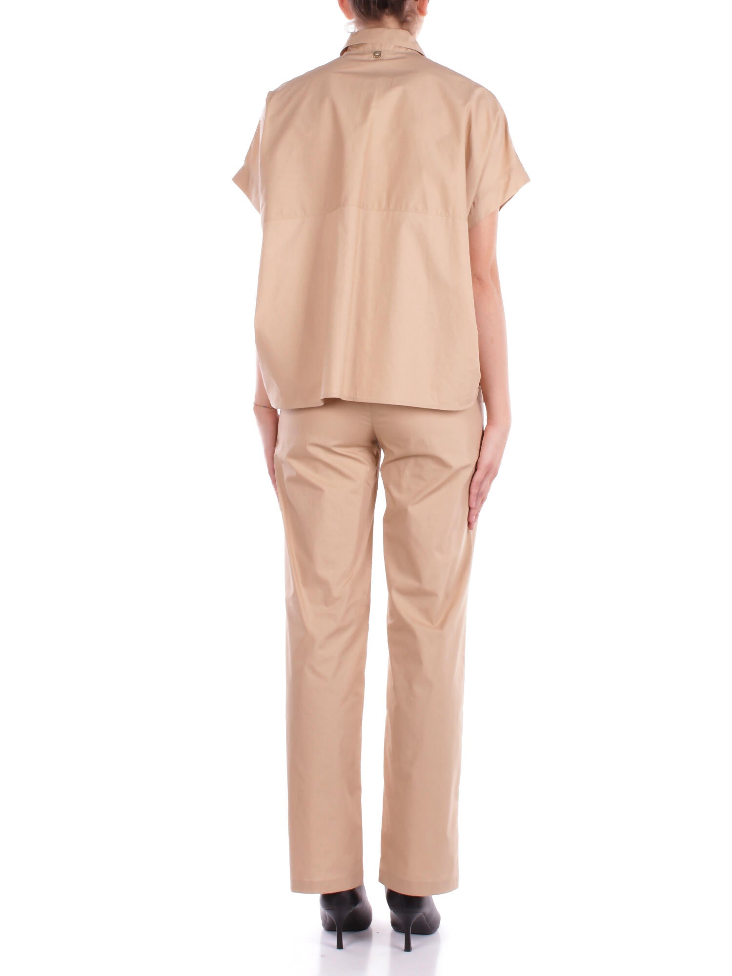 MANILA GRACE Donna Pantalone P264CU MA002 Pantalone straight Beige