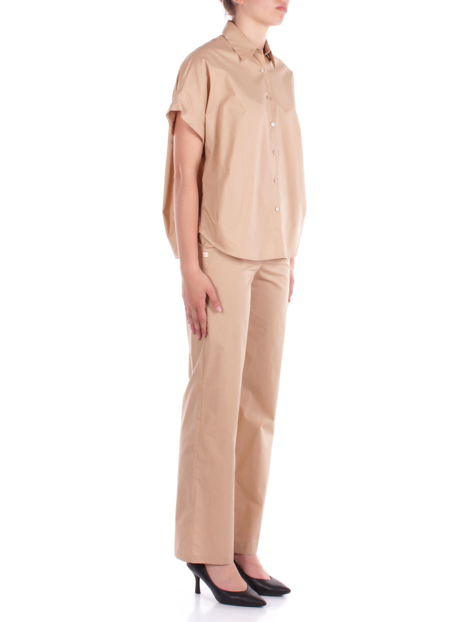 MANILA GRACE Donna Pantalone P264CU MA002 Pantalone straight Beige