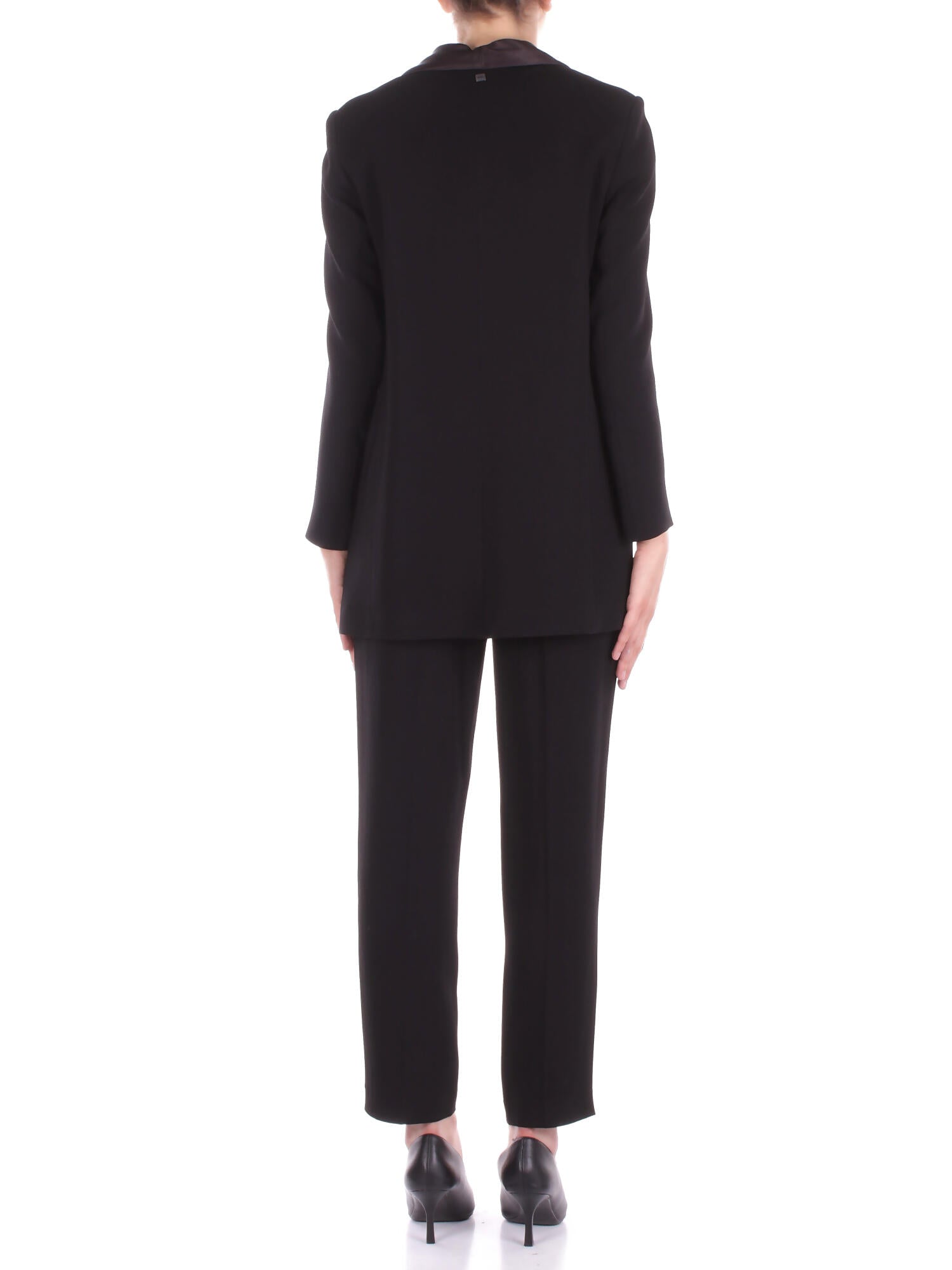 MANILA GRACE Donna Pantalone P167VU MA001 Pantalone chino Nero