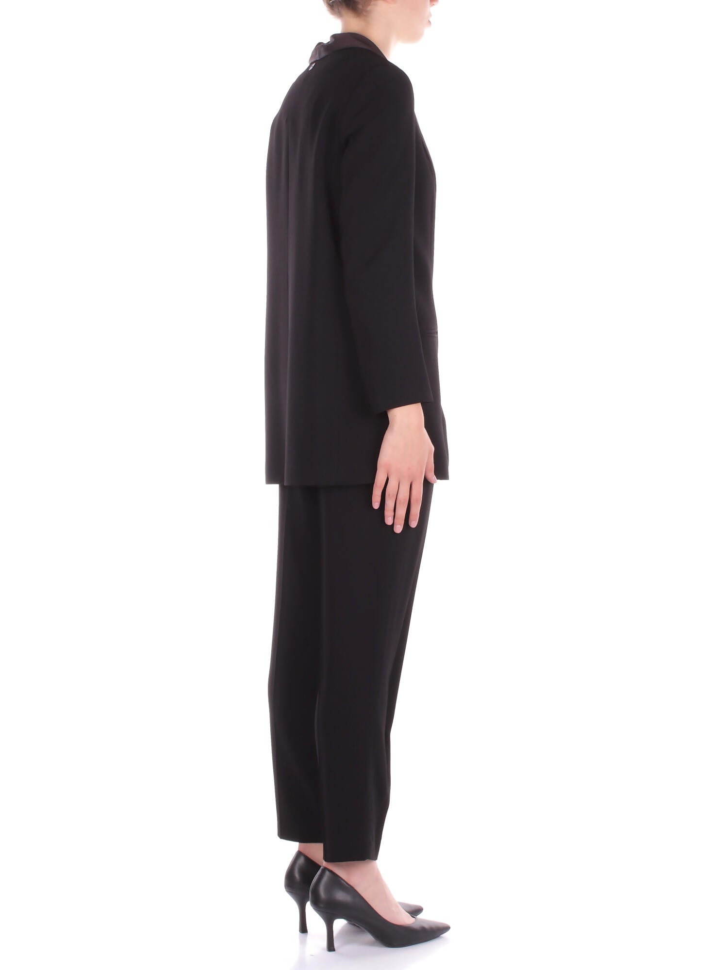 MANILA GRACE Donna Pantalone P167VU MA001 Pantalone chino Nero