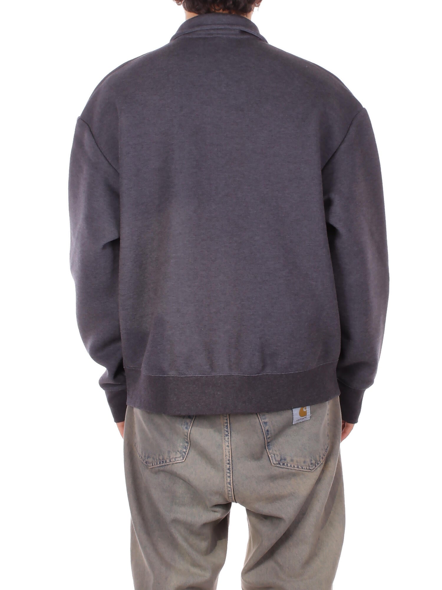 CARHARTT WIP Uomo Felpa I036056 0D2XX Alda zip sweat jacket Black white