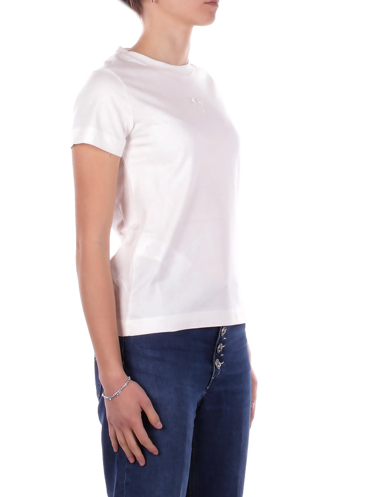 PINKO Donna T-shirt 100355A339 Z05 Bussolotto t-shirt jersey Bianco