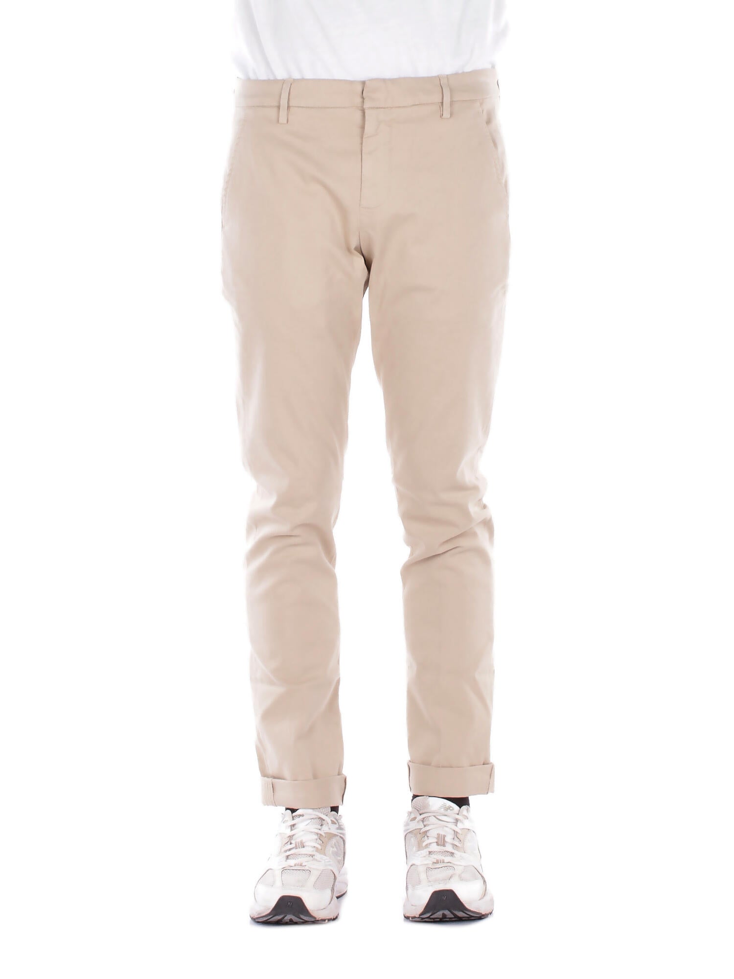 DONDUP Uomo Pantalone UP235 GSE043PTD 020 Pantalone gaubert Beige chiaro