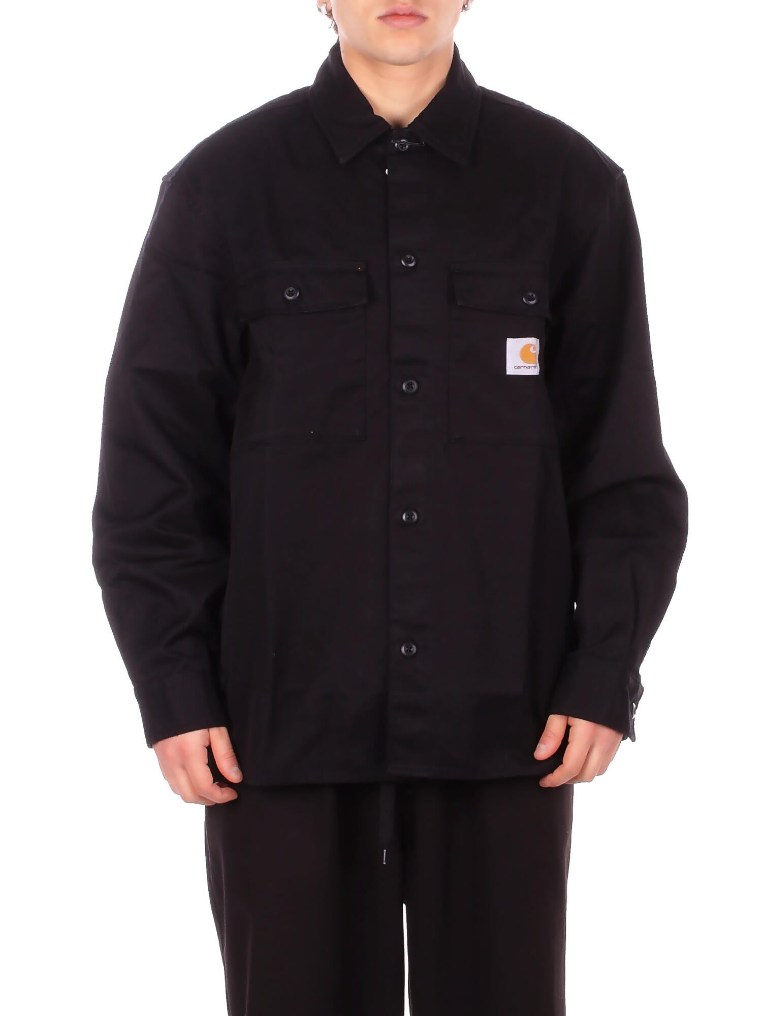 CARHARTT WIP Uomo Camicia I036271 8902 Kelly shirt jac cooper twill Black