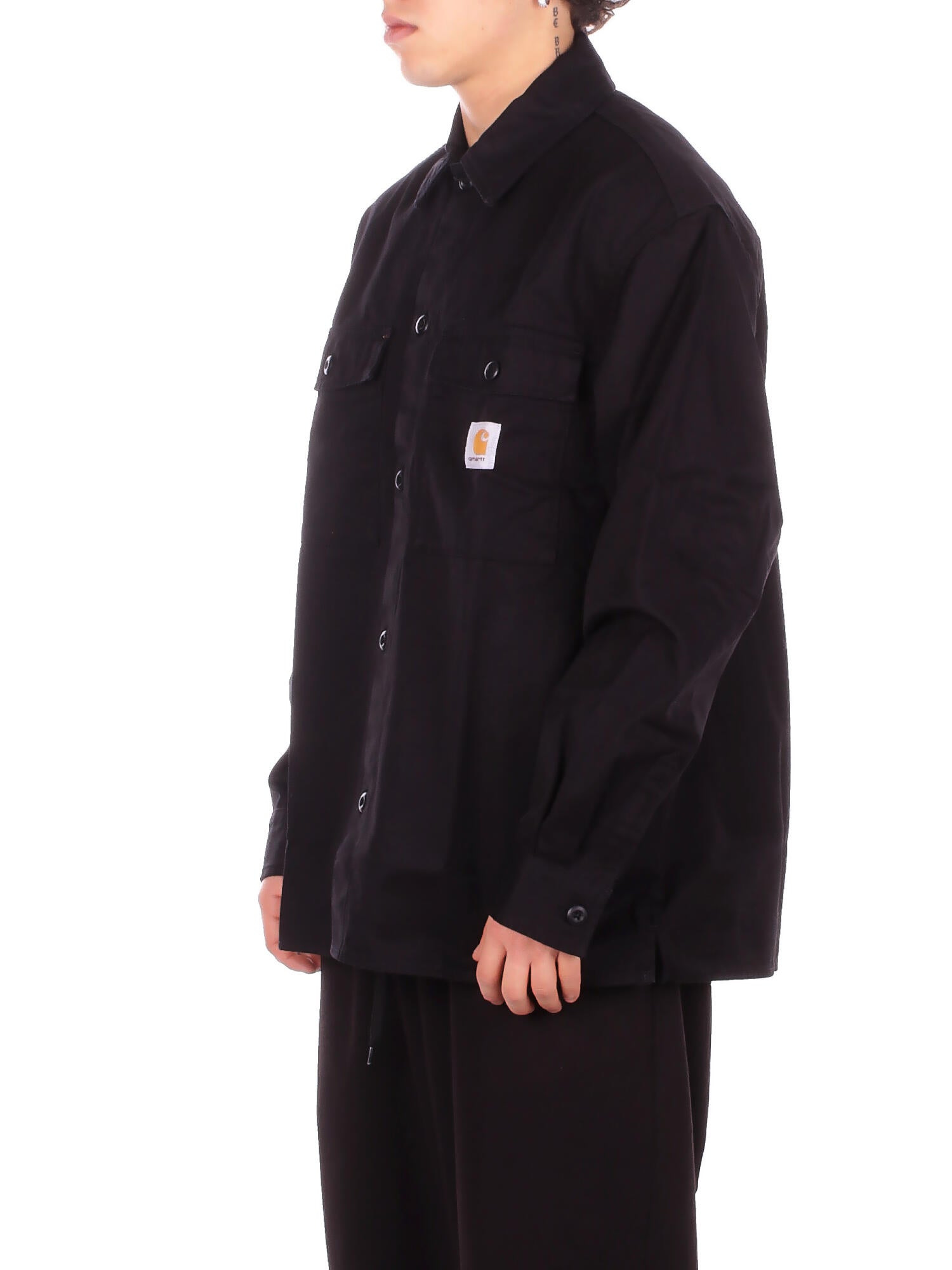 CARHARTT WIP Uomo Camicia I036271 8902 Kelly shirt jac cooper twill Black