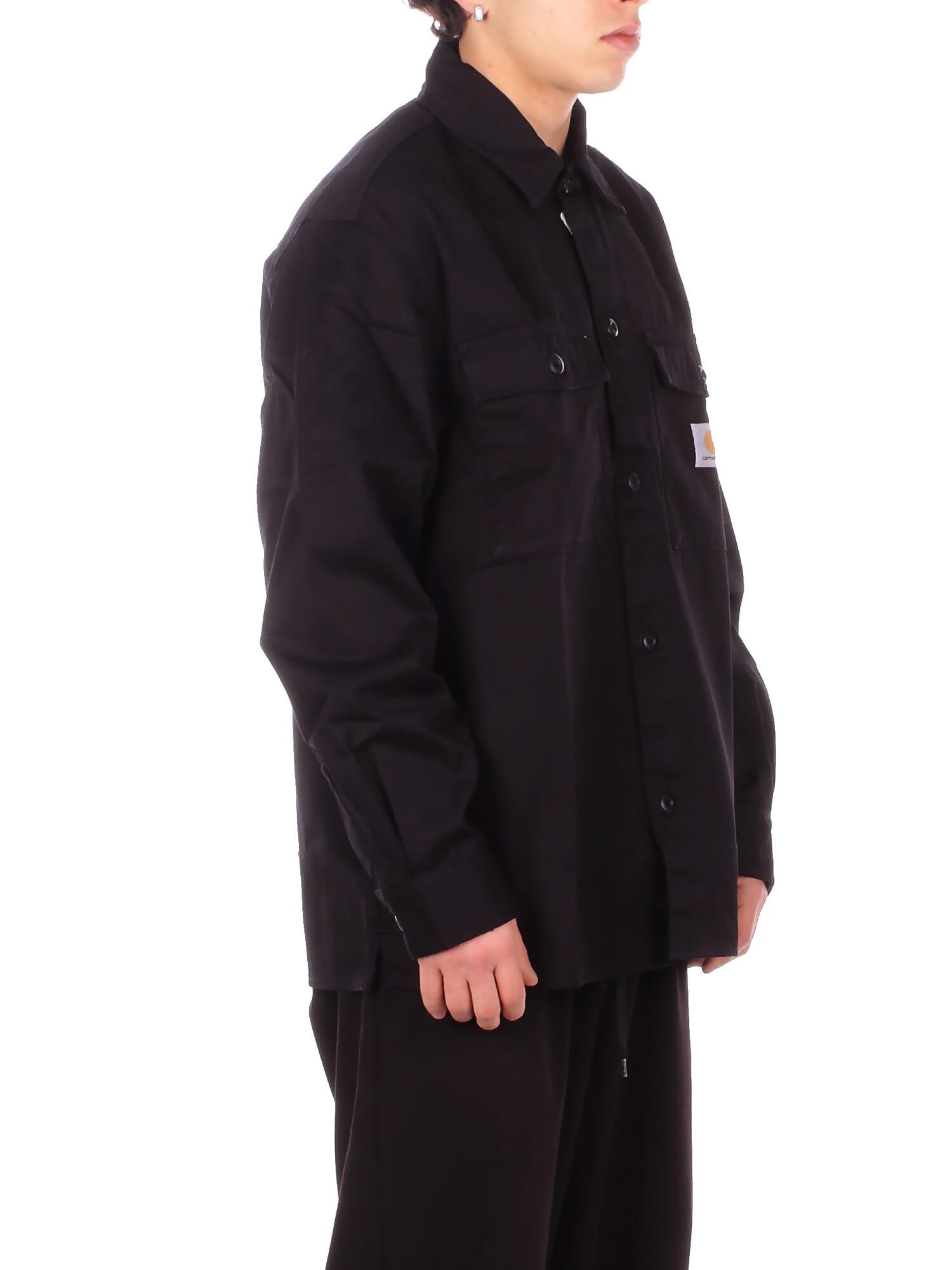 CARHARTT WIP Uomo Camicia I036271 8902 Kelly shirt jac cooper twill Black