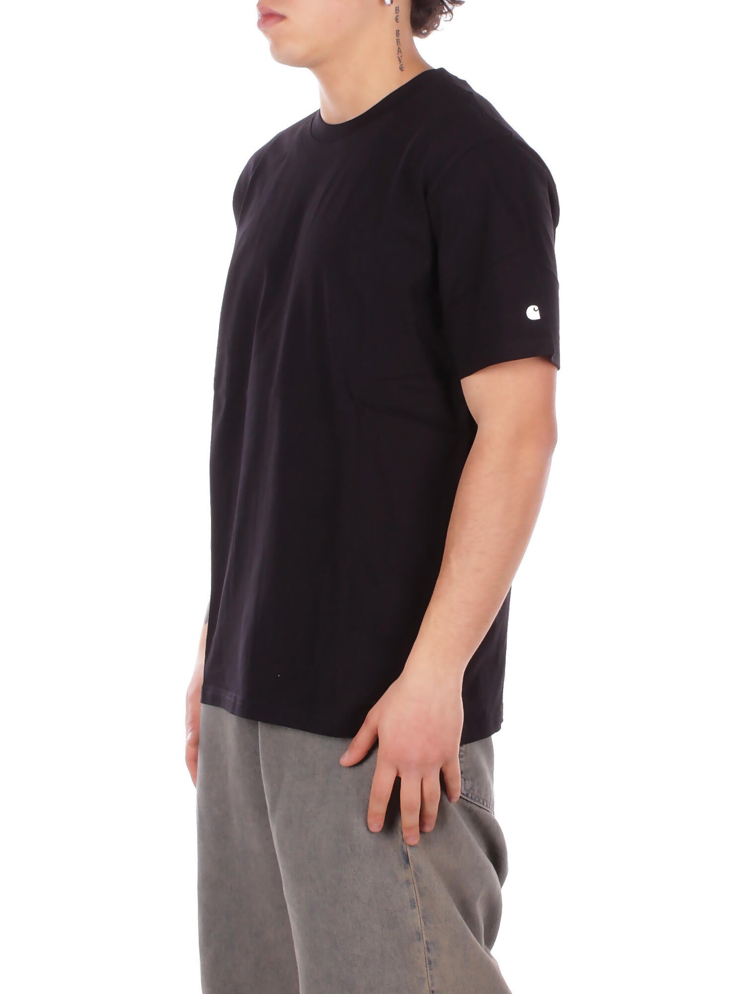 CARHARTT WIP Uomo T-shirt I026264 0D2XX S\s base t-shirt Black white