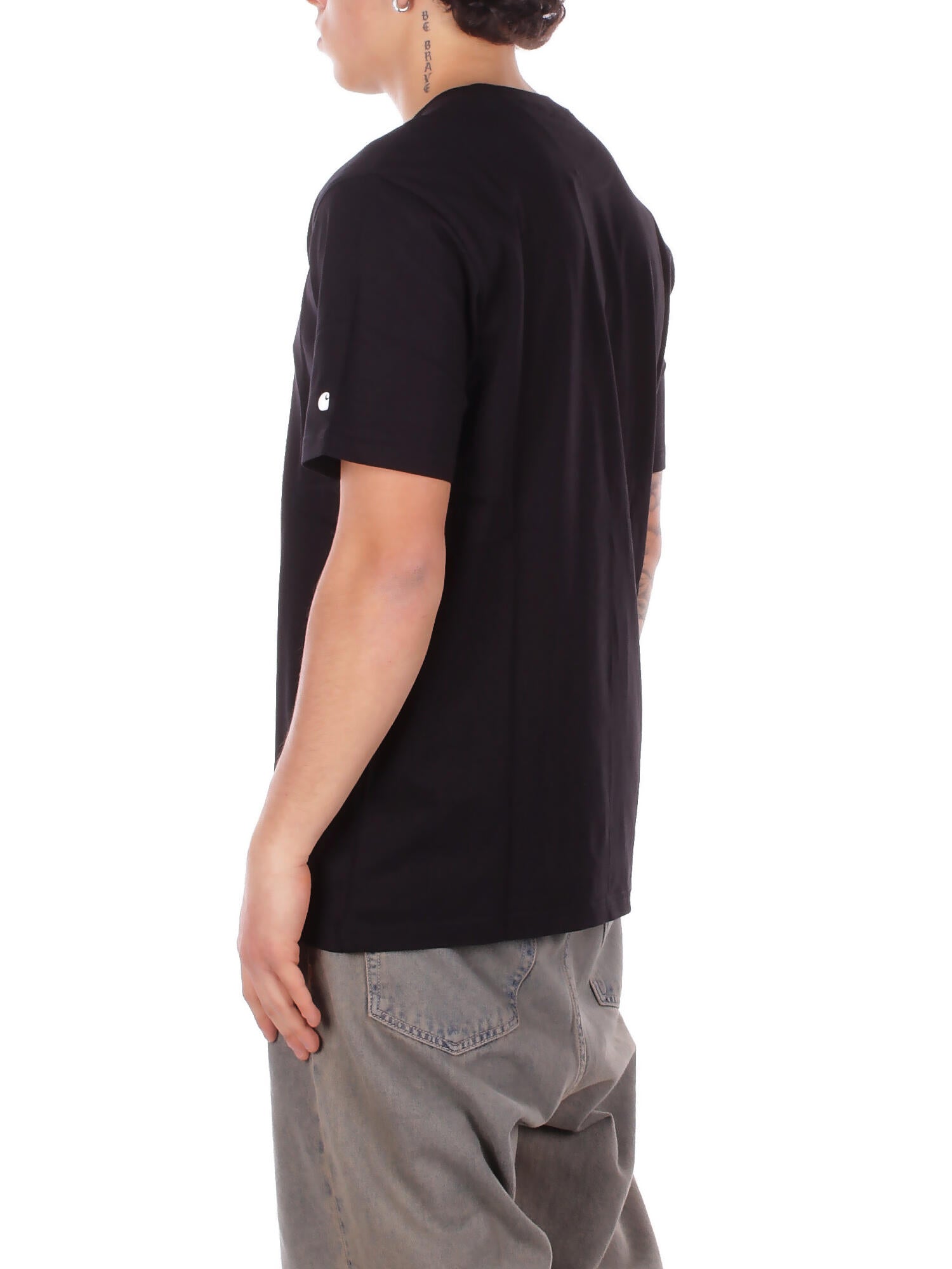 CARHARTT WIP Uomo T-shirt I026264 0D2XX S\s base t-shirt Black white