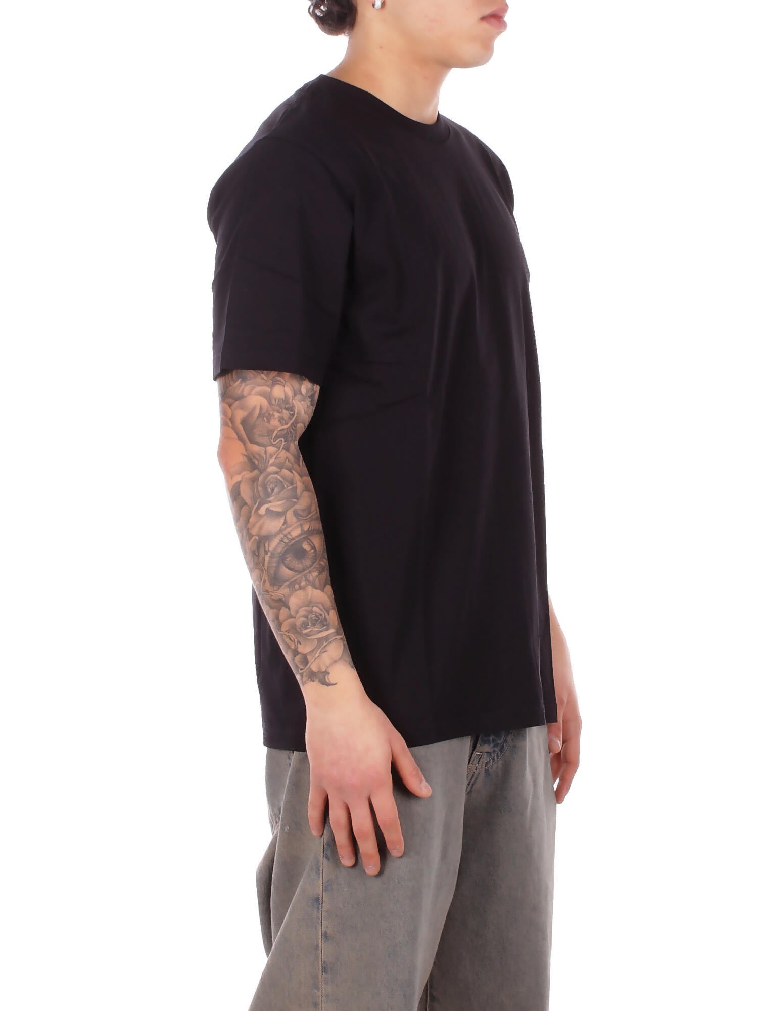 CARHARTT WIP Uomo T-shirt I026264 0D2XX S\s base t-shirt Black white