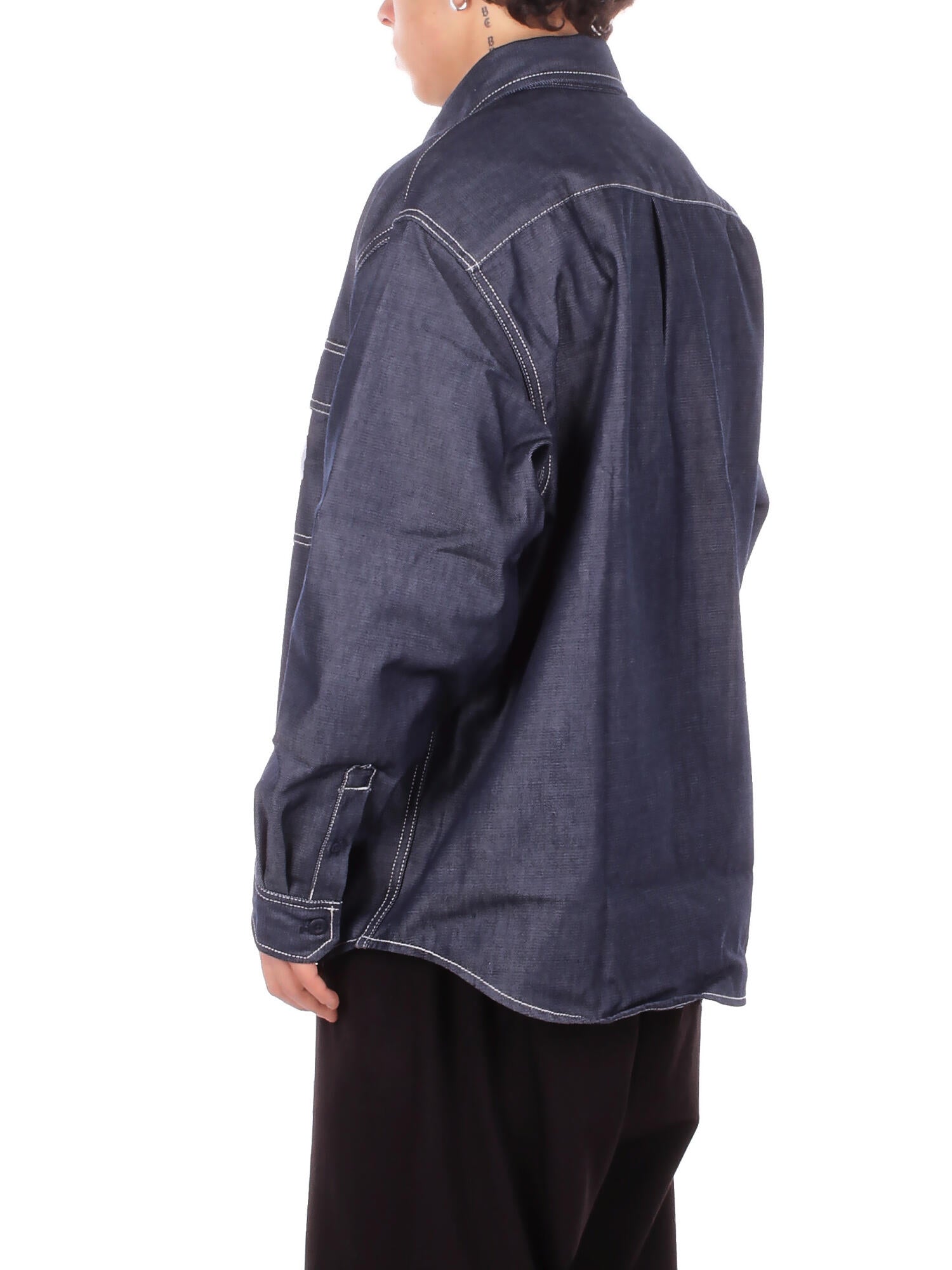 CARHARTT WIP Uomo Camicia I036263 0101 Tigan shirt jac melbourne deni Blue