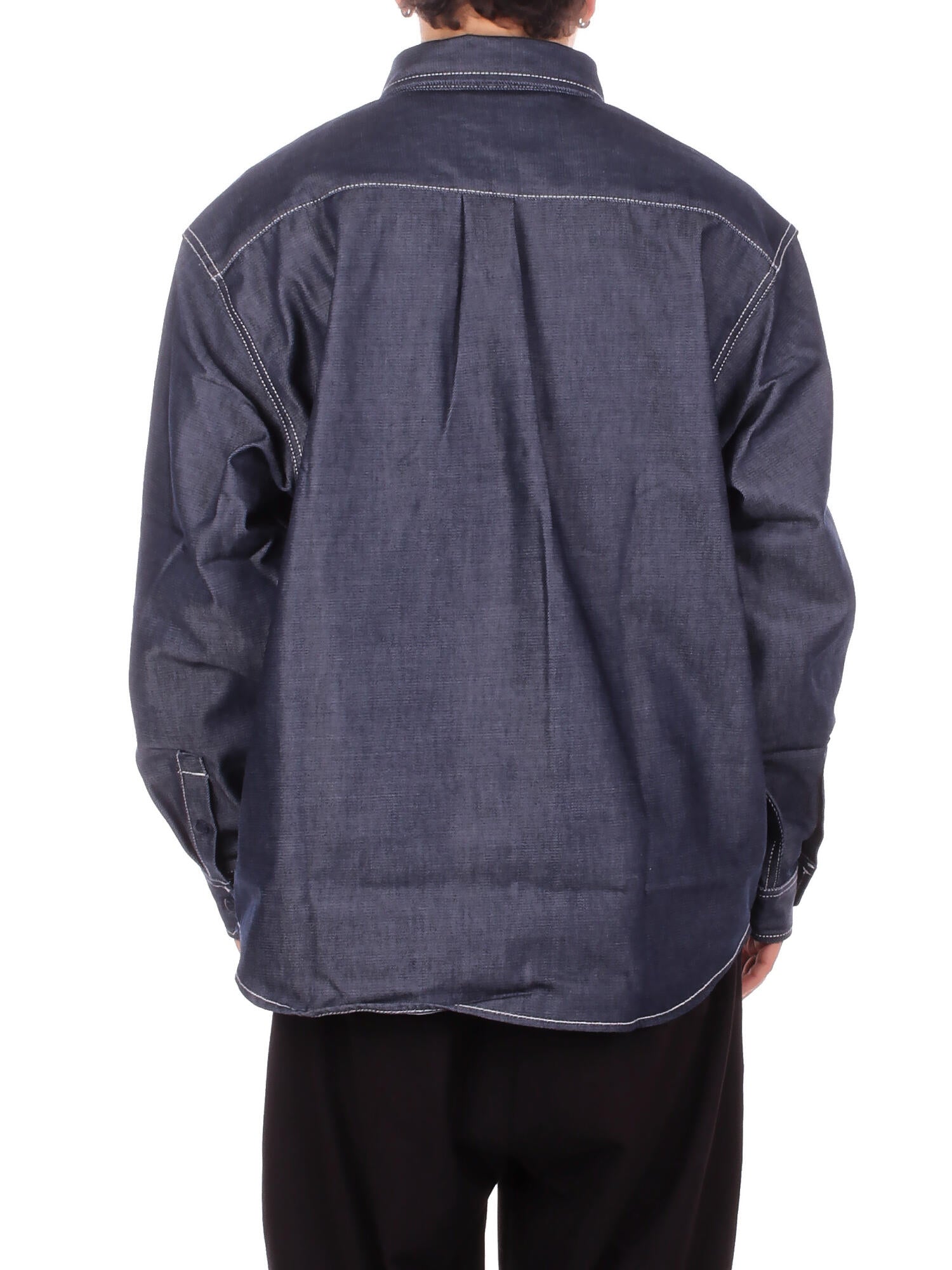 CARHARTT WIP Uomo Camicia I036263 0101 Tigan shirt jac melbourne deni Blue