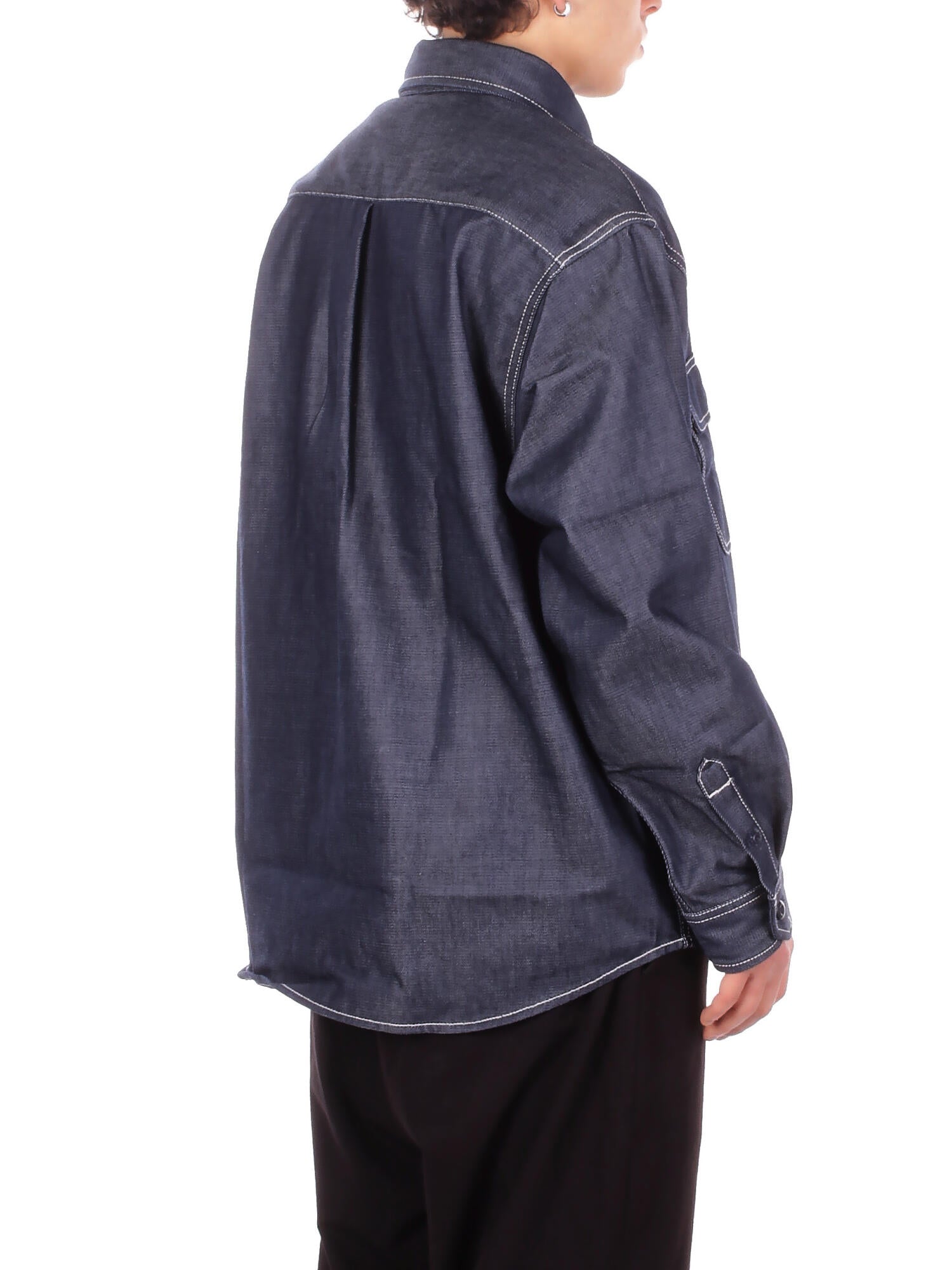 CARHARTT WIP Uomo Camicia I036263 0101 Tigan shirt jac melbourne deni Blue