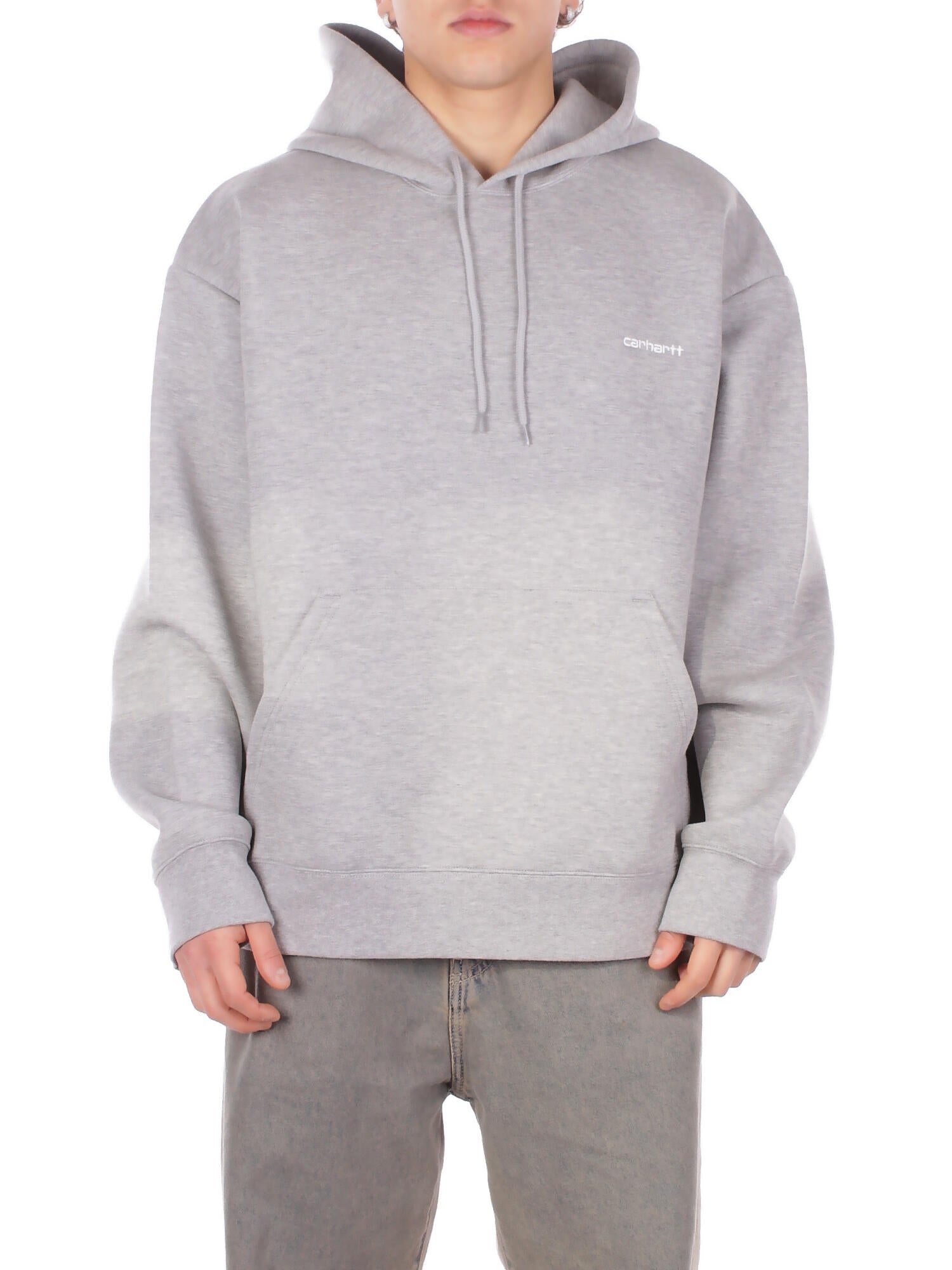 CARHARTT WIP Uomo Felpa I036055 00DXX Hooded alda sweatshirt Grey