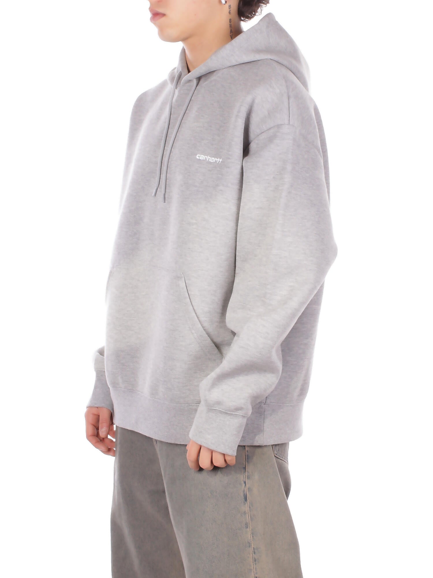 CARHARTT WIP Uomo Felpa I036055 00DXX Hooded alda sweatshirt Grey
