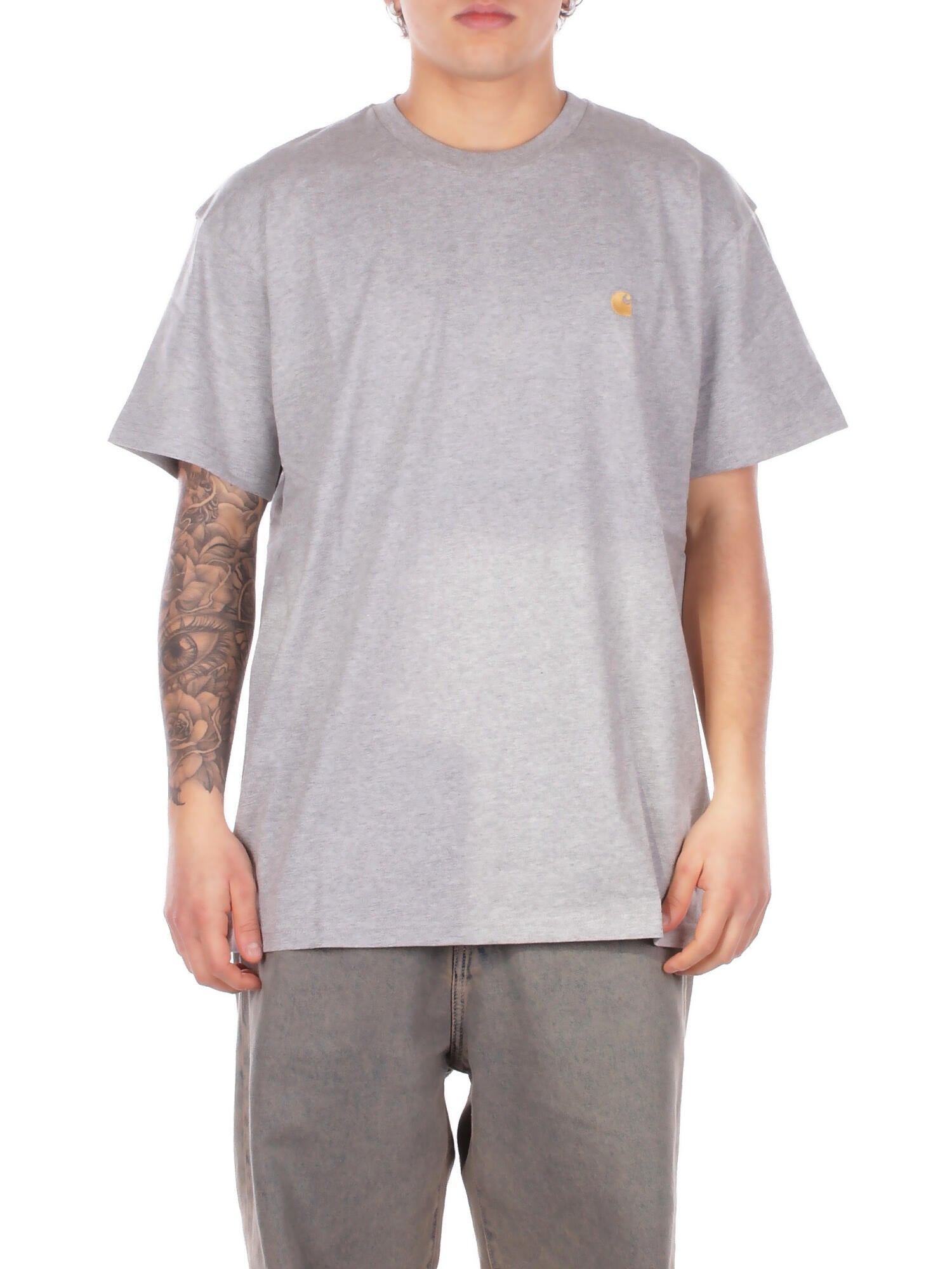 CARHARTT WIP Uomo T-shirt I026391 00MXX S\s chase t-shirt Grey