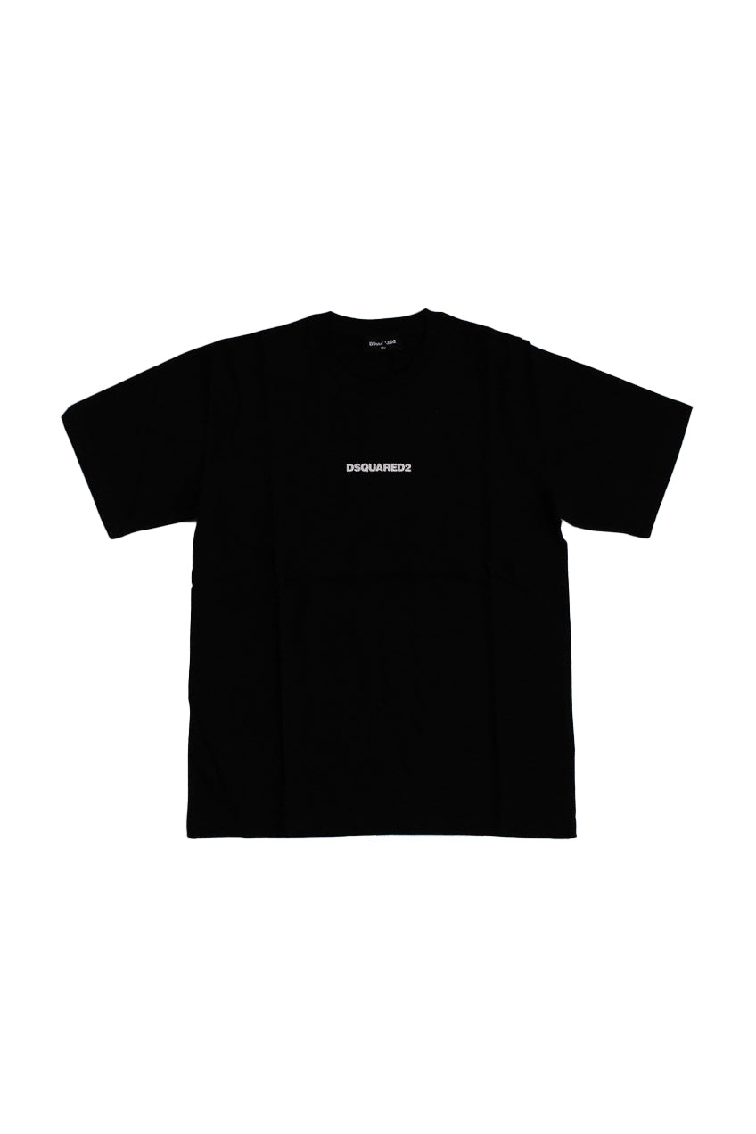 DSQUARED2 Unisex Junior T-shirt DQ2823 D004G DQ900 D2t1146u slouch fit Nero