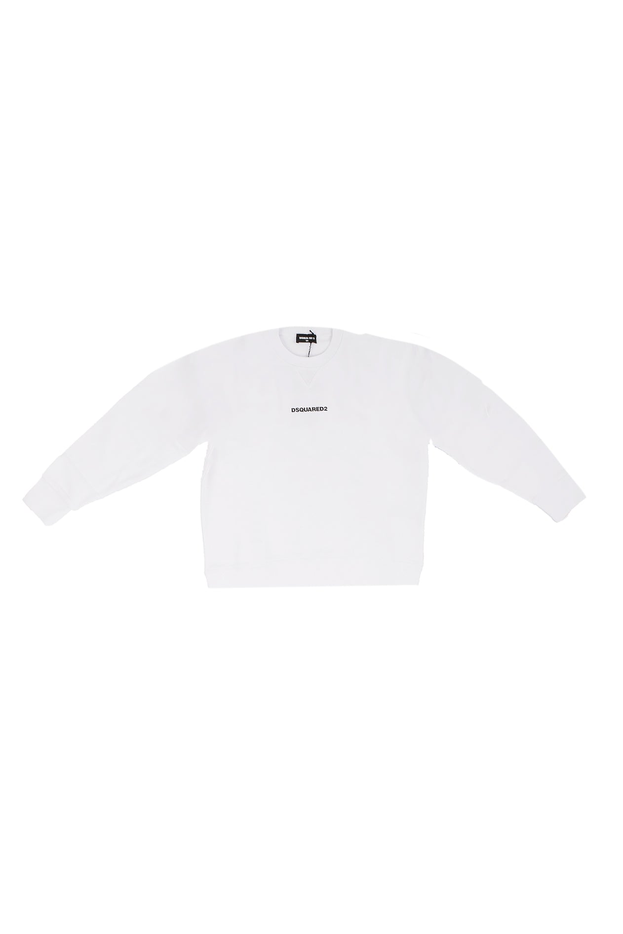 DSQUARED2 Unisex Junior Felpa DQ2739 D0094 DQ100 D2s888u slouch fit Bianco