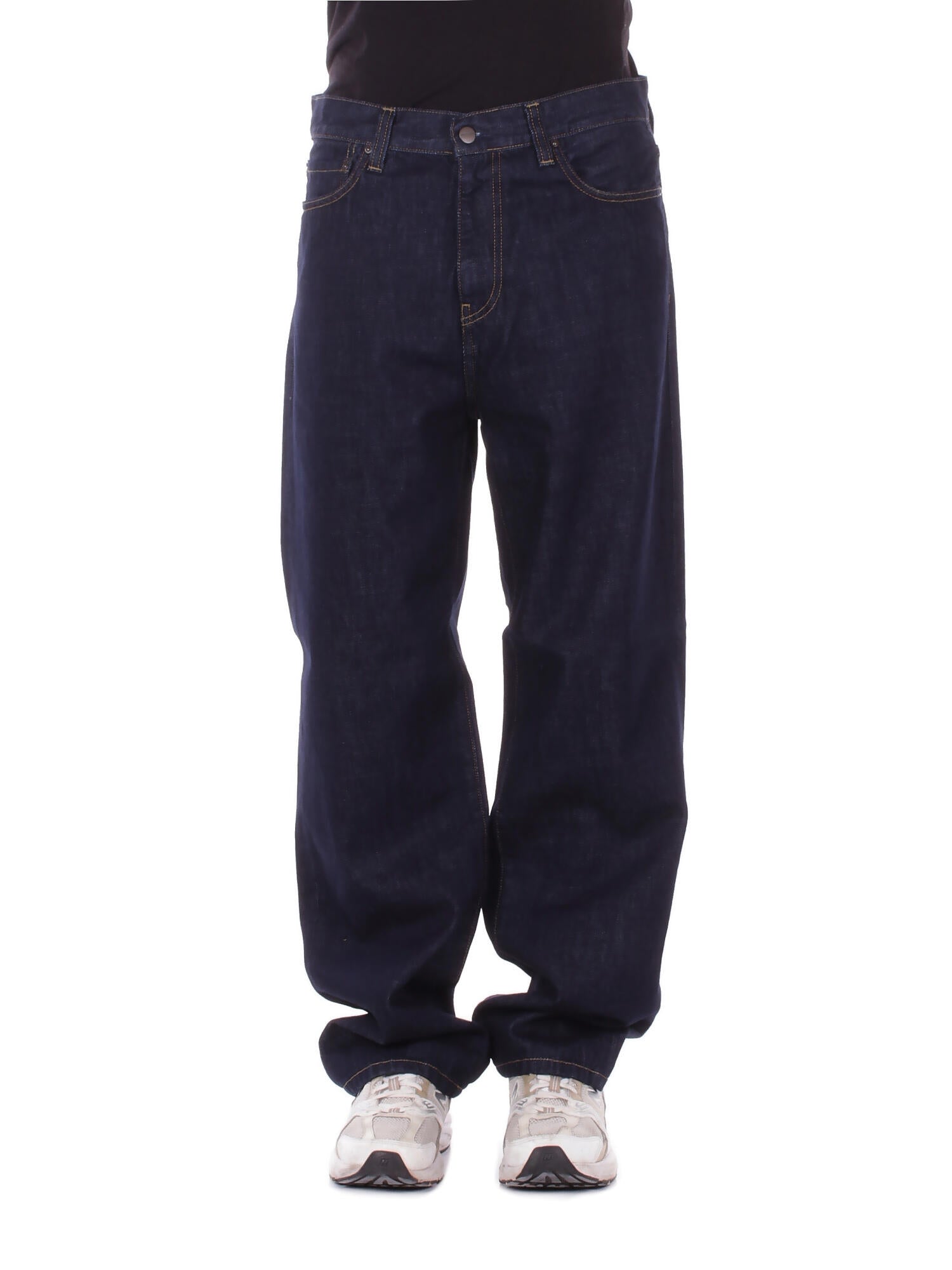CARHARTT WIP Uomo Jeans I036728 0102 Aaron pant camano Blue rinsed