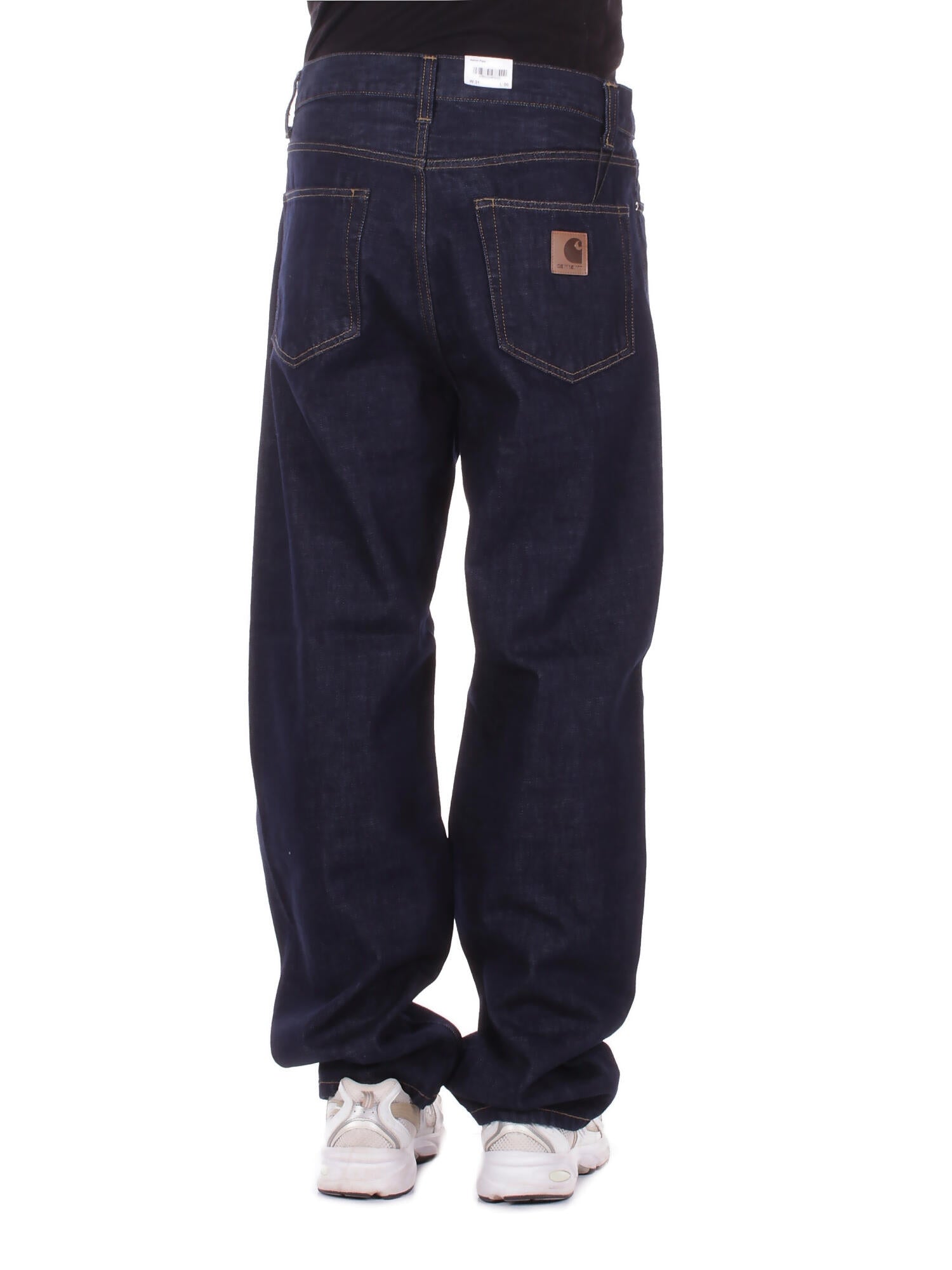 CARHARTT WIP Uomo Jeans I036728 0102 Aaron pant camano Blue rinsed