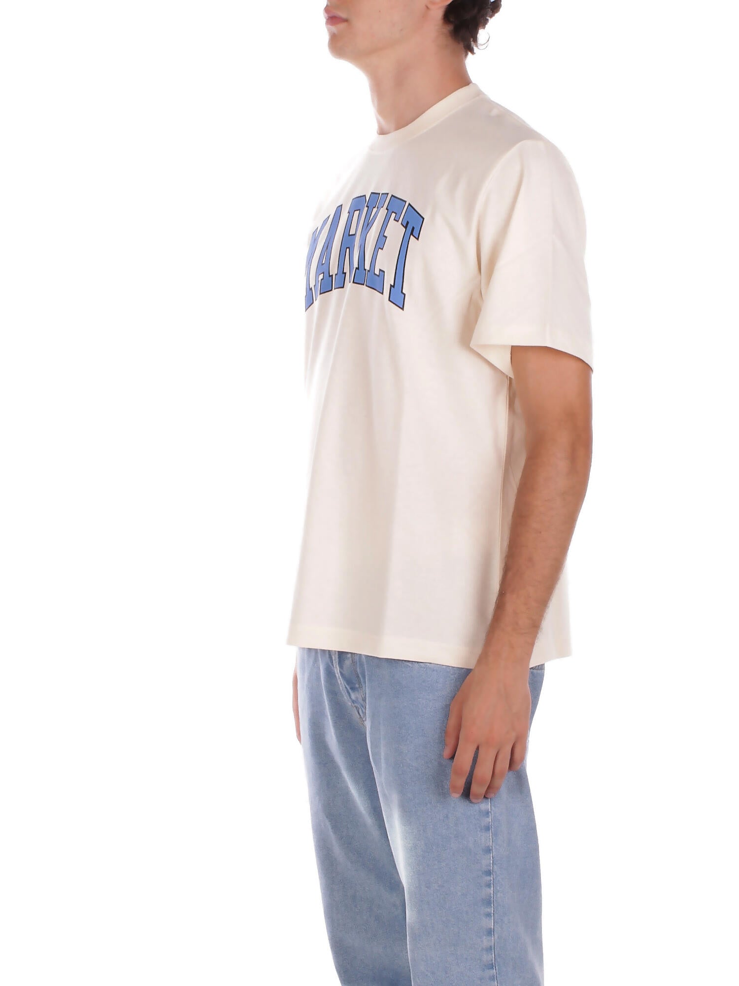 MARKET Uomo T-shirt F5MKMATH008 012 Jersey t-shirt man Ecru