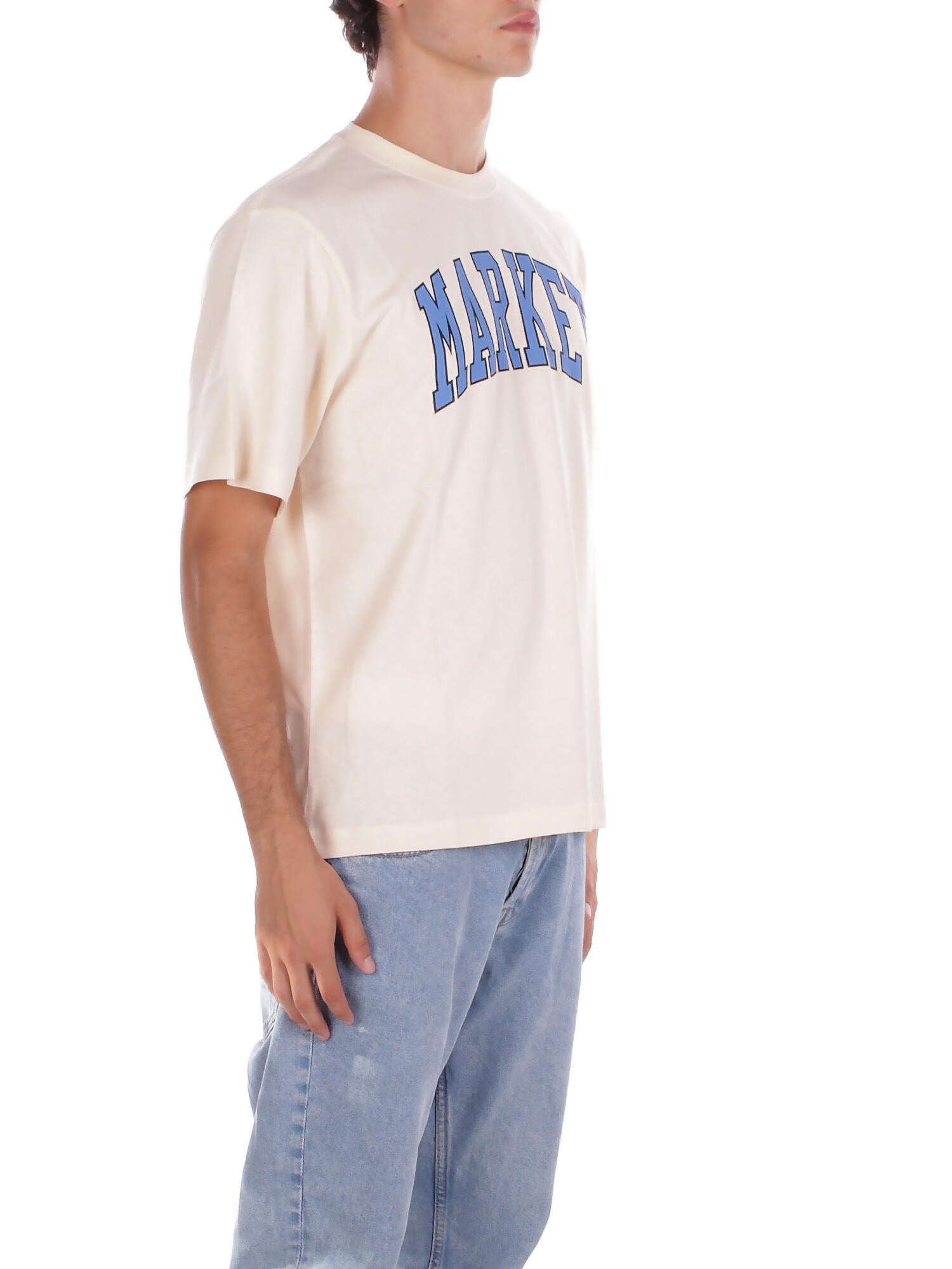 MARKET Uomo T-shirt F5MKMATH008 012 Jersey t-shirt man Ecru