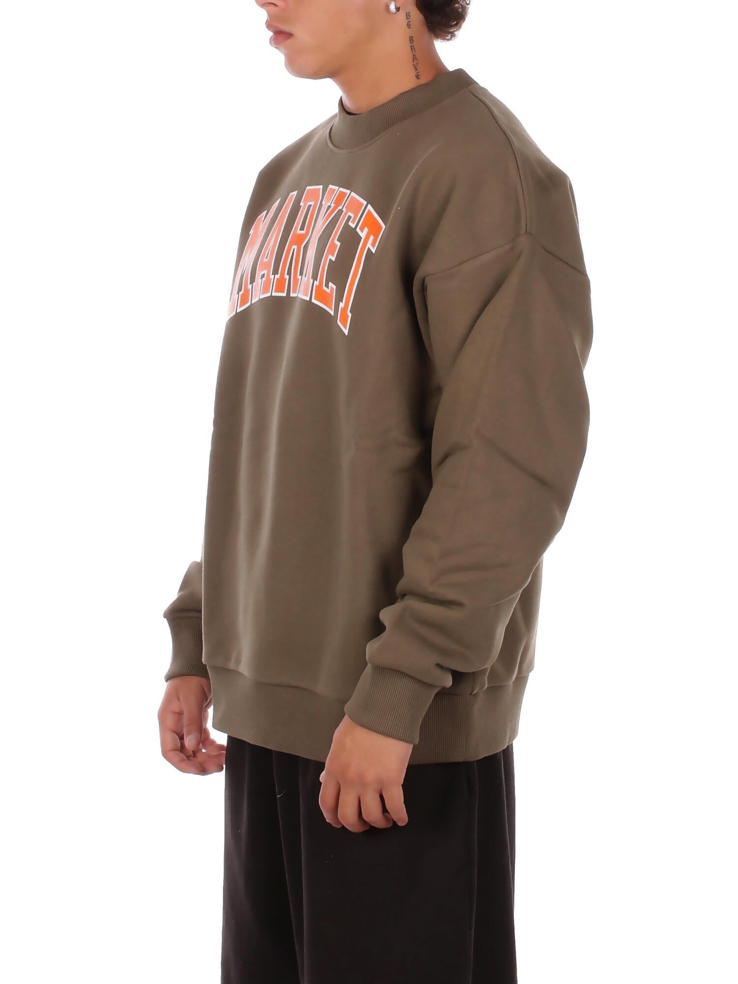 MARKET Uomo Felpa F5MKMASW007 949 Sweatshirt man Verde militare
