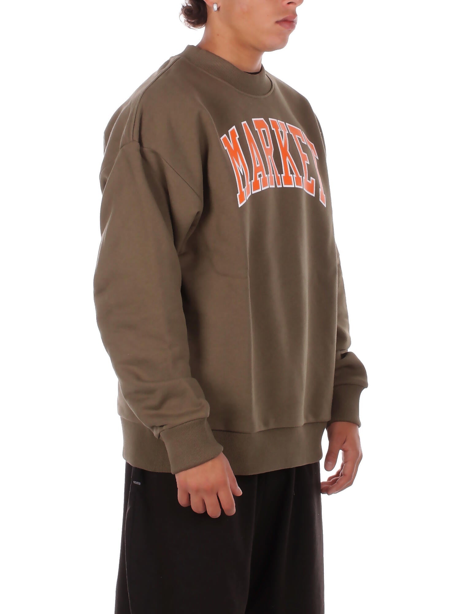 MARKET Uomo Felpa F5MKMASW007 949 Sweatshirt man Verde militare