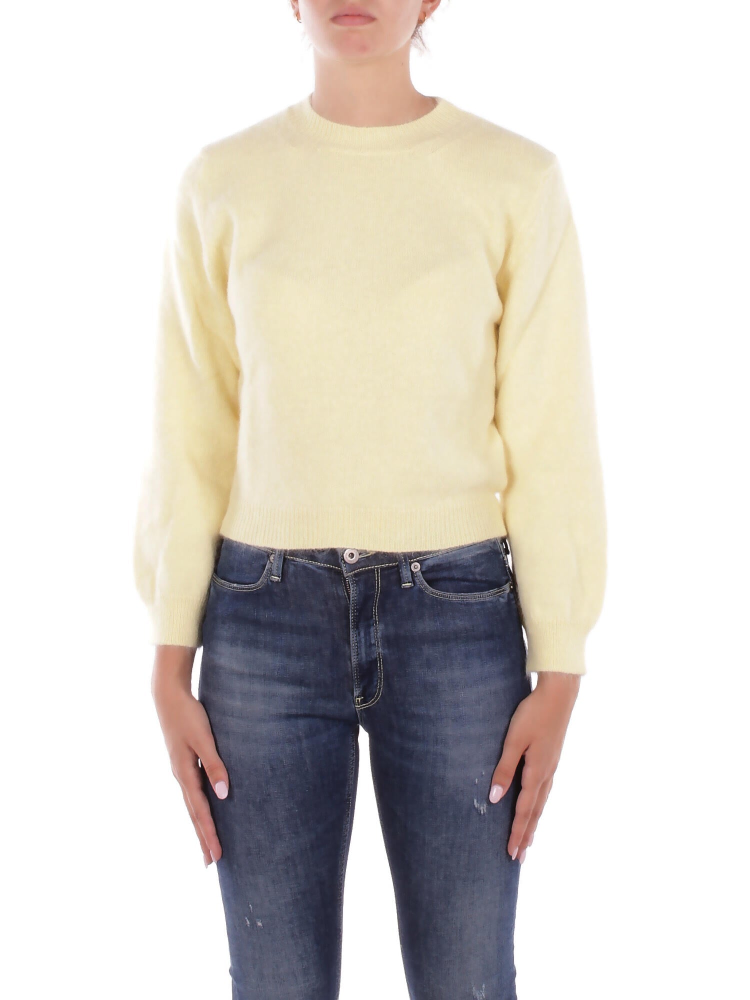 SOLOTRE Donna Maglia M3F0081 FU20S PULC Giallo