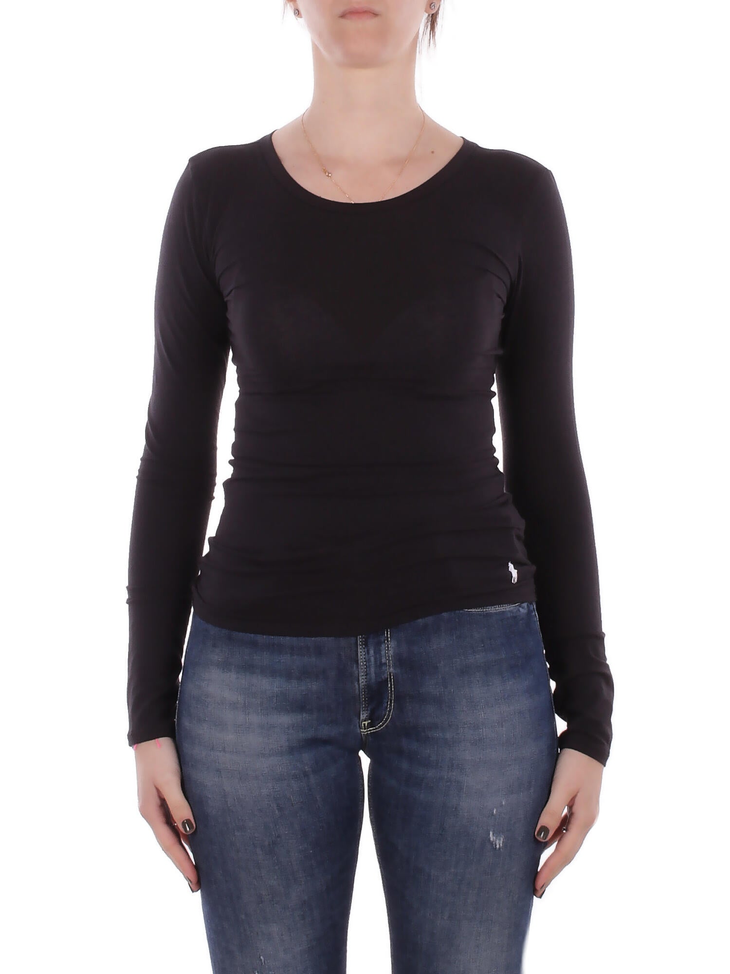 RALPH LAUREN Donna T-shirt 4P0494 004 T-shirt polo Black